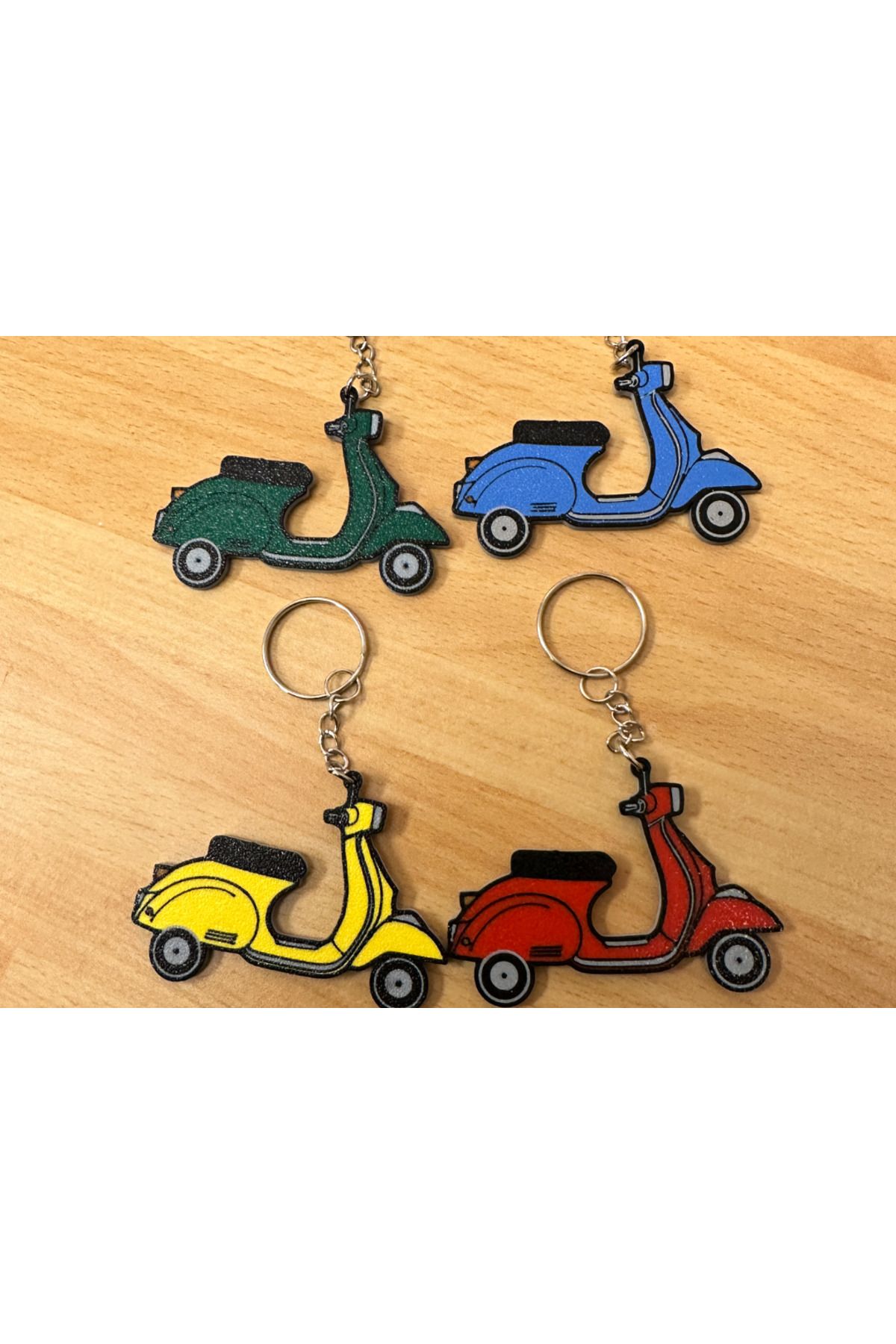 KÖYMEN Scooter renkli 3d baskı Anahtarlıklar