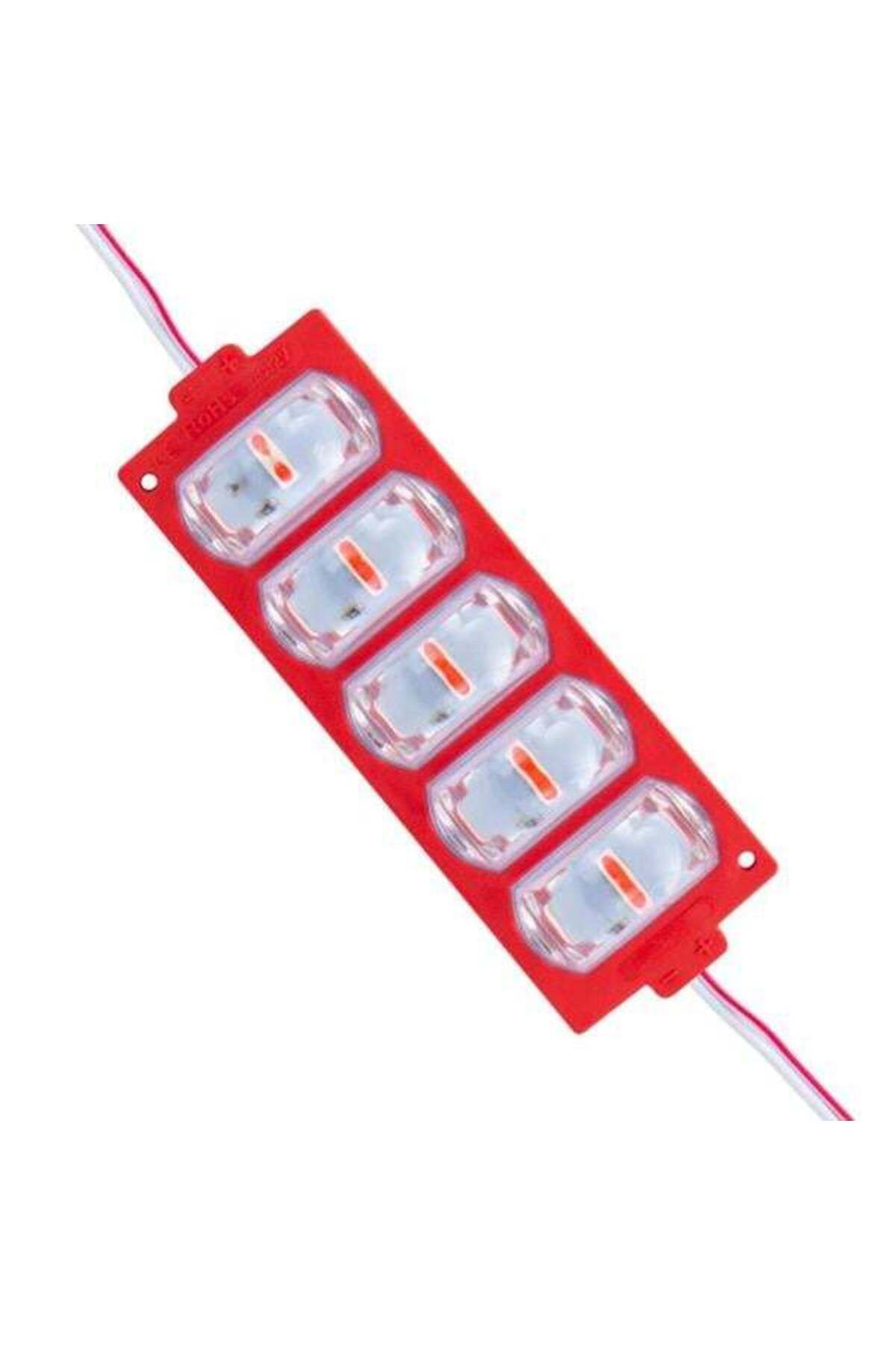 Emperium 12 Volt 4 Watt Kırmızı 3030 10 X 53.8 Mm IP65 260 - 280 Lümen 180 Derece Modül Led