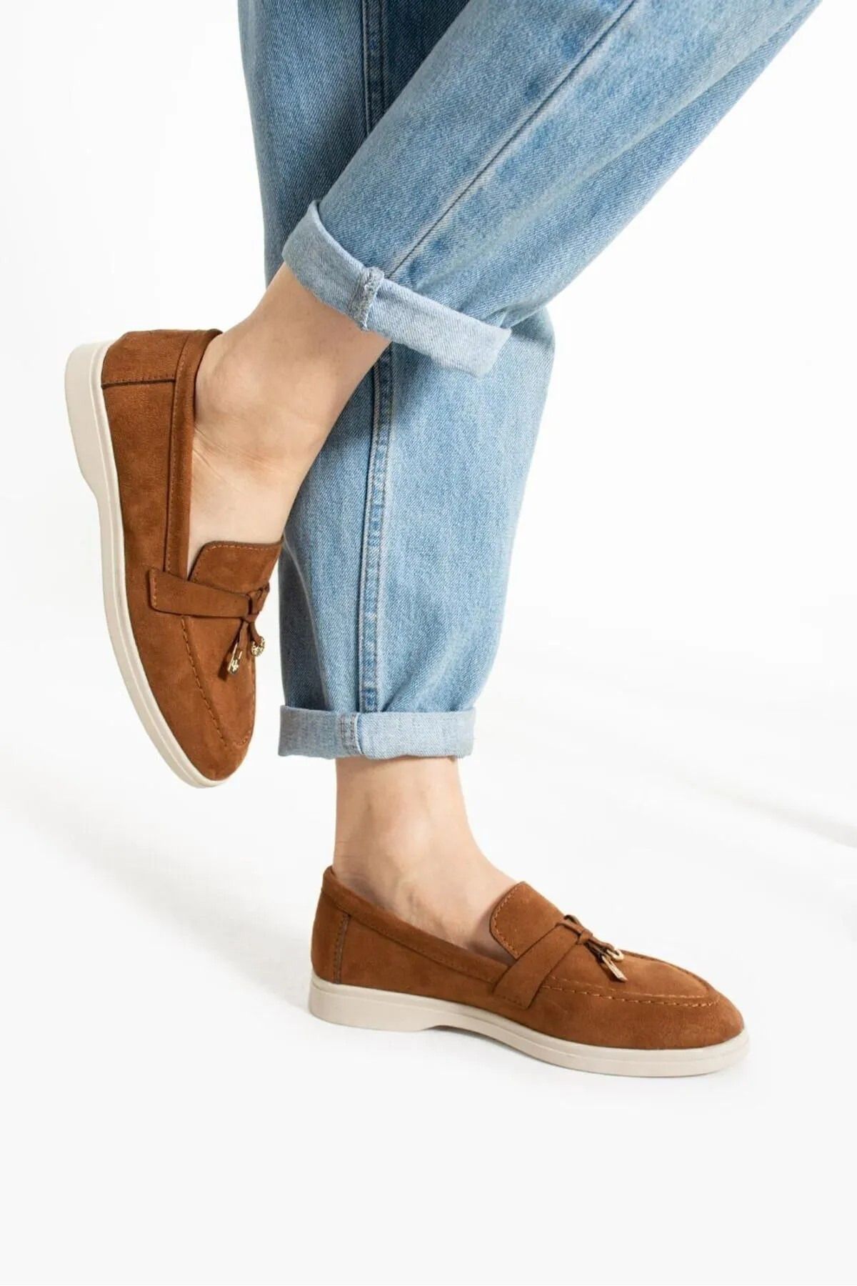 Bayramoğlu Günlük Giymelik Kadin Loafer Suet Ayakkabı