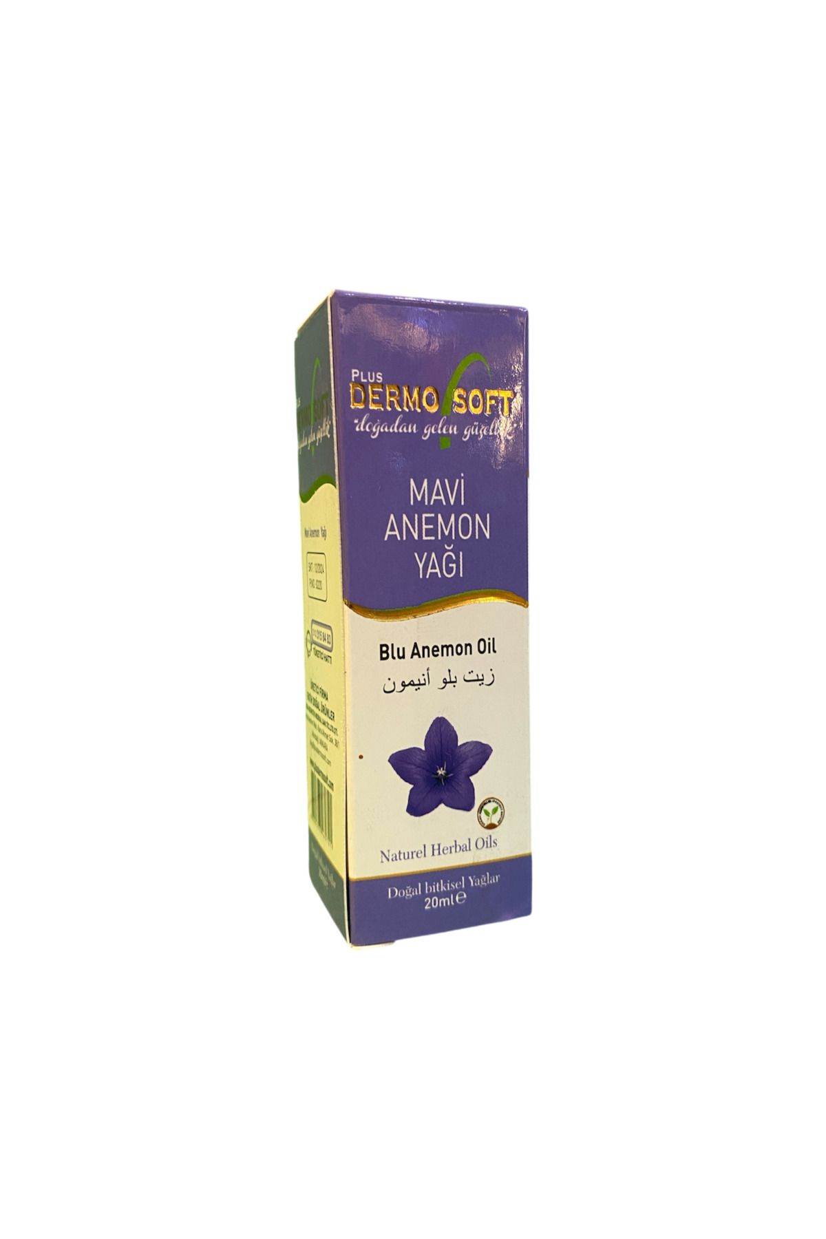 DERMOSOFT Bitkisel Mavi Anemon Yağı 20 ml