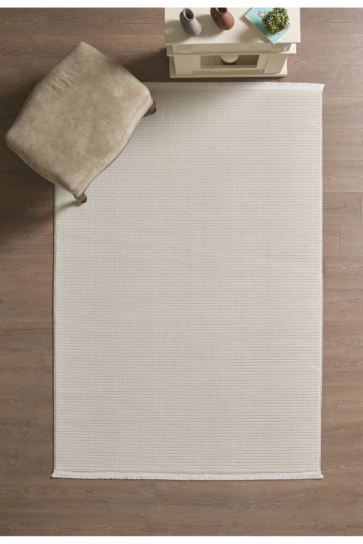 Anaska Home Modern Halı Özel Kesim Halı Kolay Temizlenebilir Halı Salon Halısı Mutfak Halısı Yolluk Bej Halı