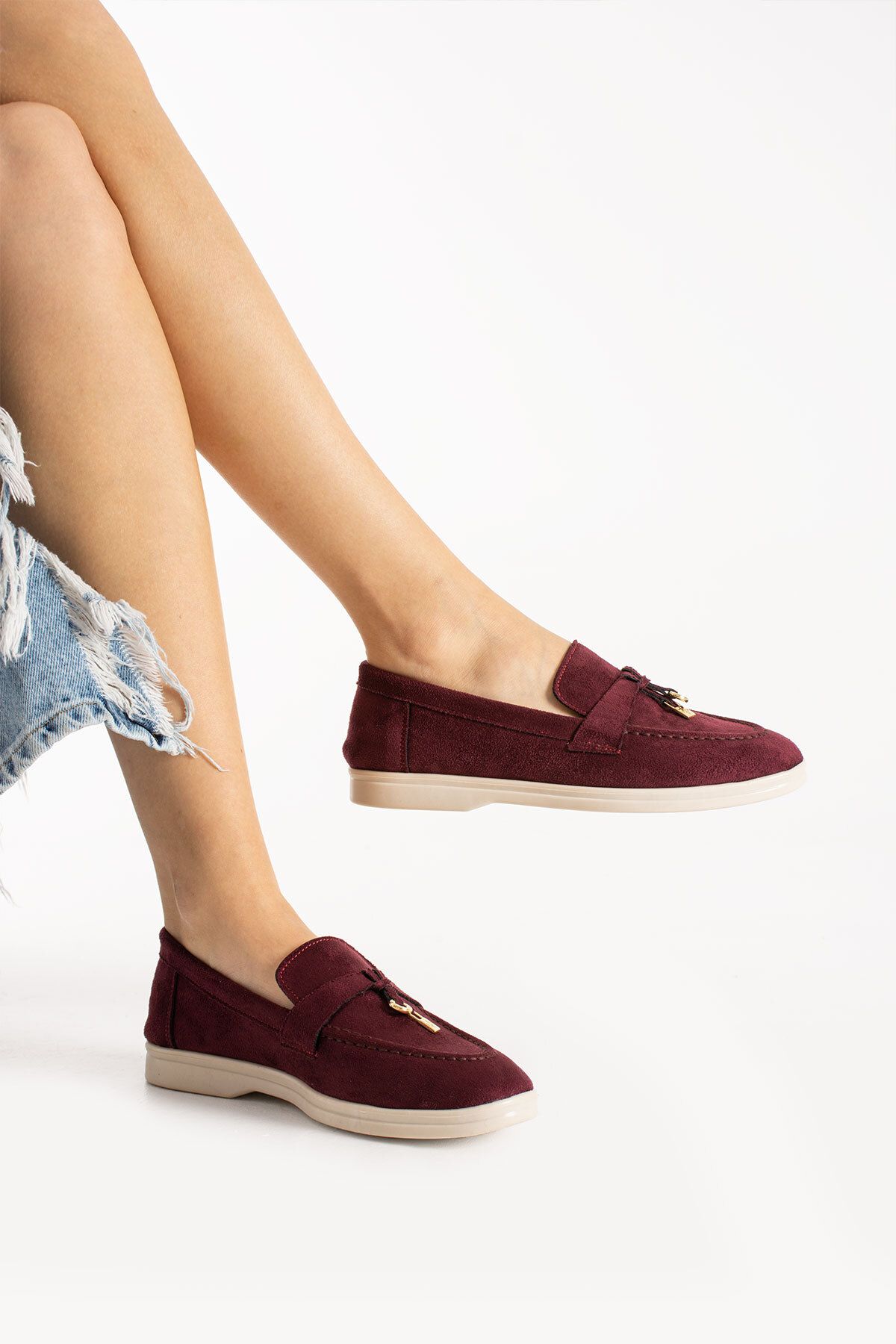 Bayramoğlu Günlük Giymelik Kadin Loafer Suet Ayakkabı