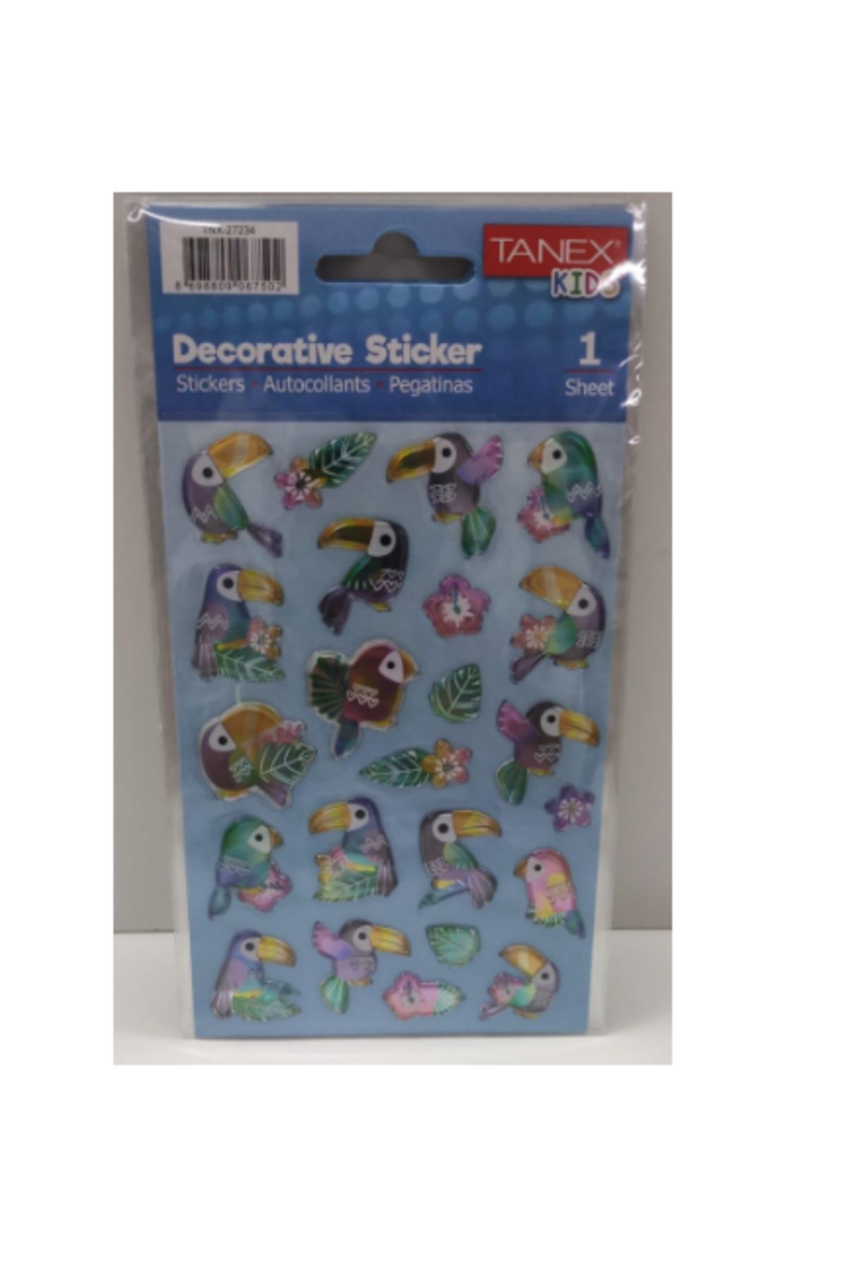 Tanex Puffy Toucan Kuş Serisi Stickers Tnx-27234