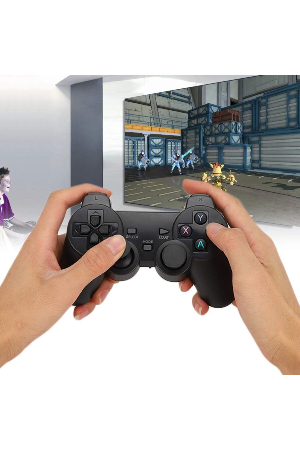 rexa-PS-3 Wireless Controller with High Performance Upgraded Joystick Rechargeable Battery 4