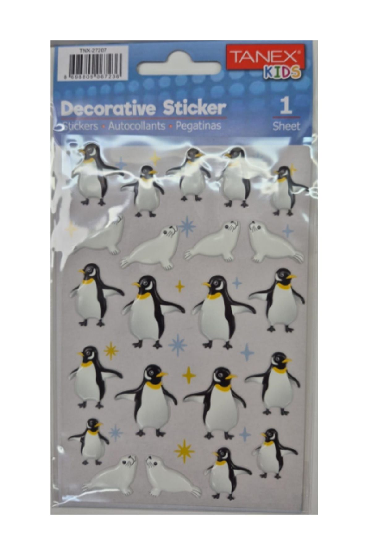 Tanex Puffy Kutup Hayvanları Serisi Stickers Tnx-27207