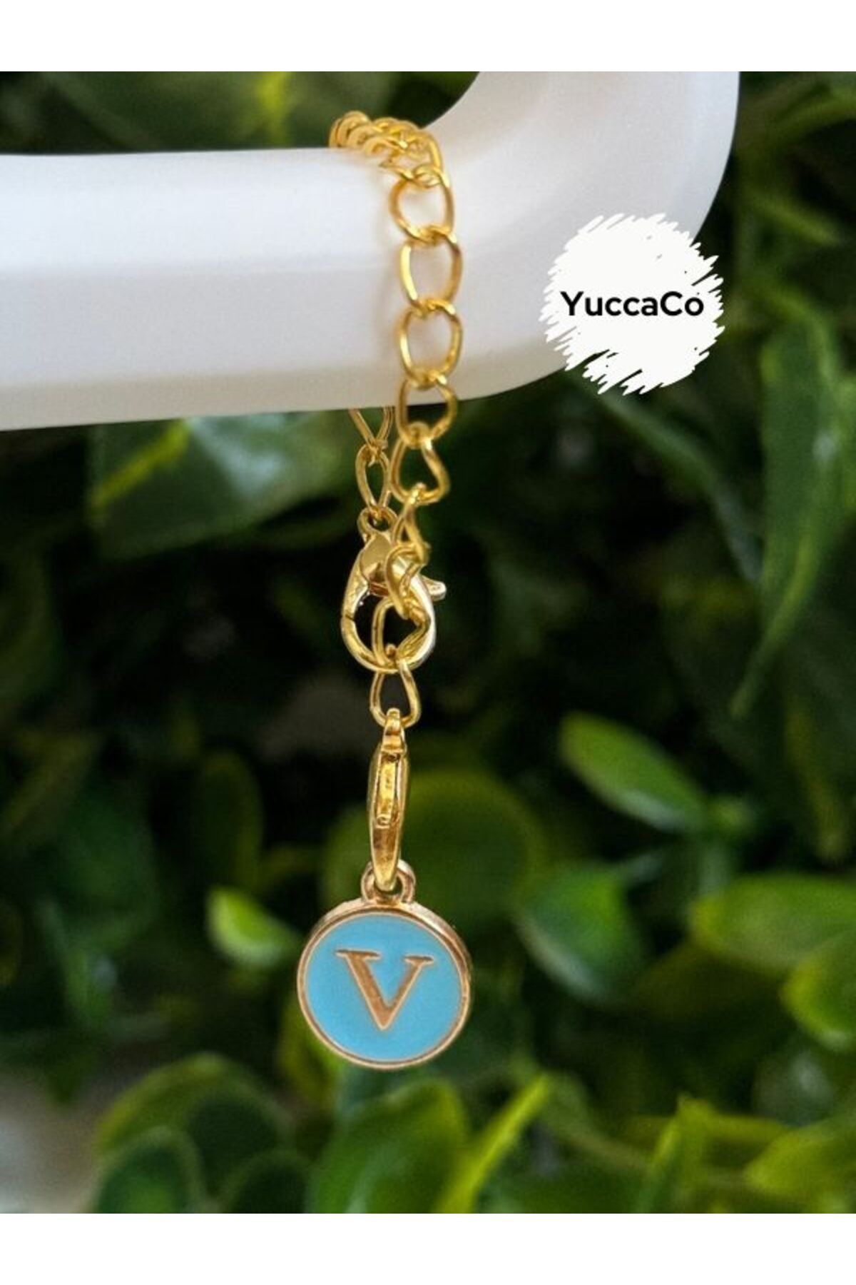 Stanley V Harf Termos Charm/V Harfli Termos Süsü/V Harfi Çanta Charmı