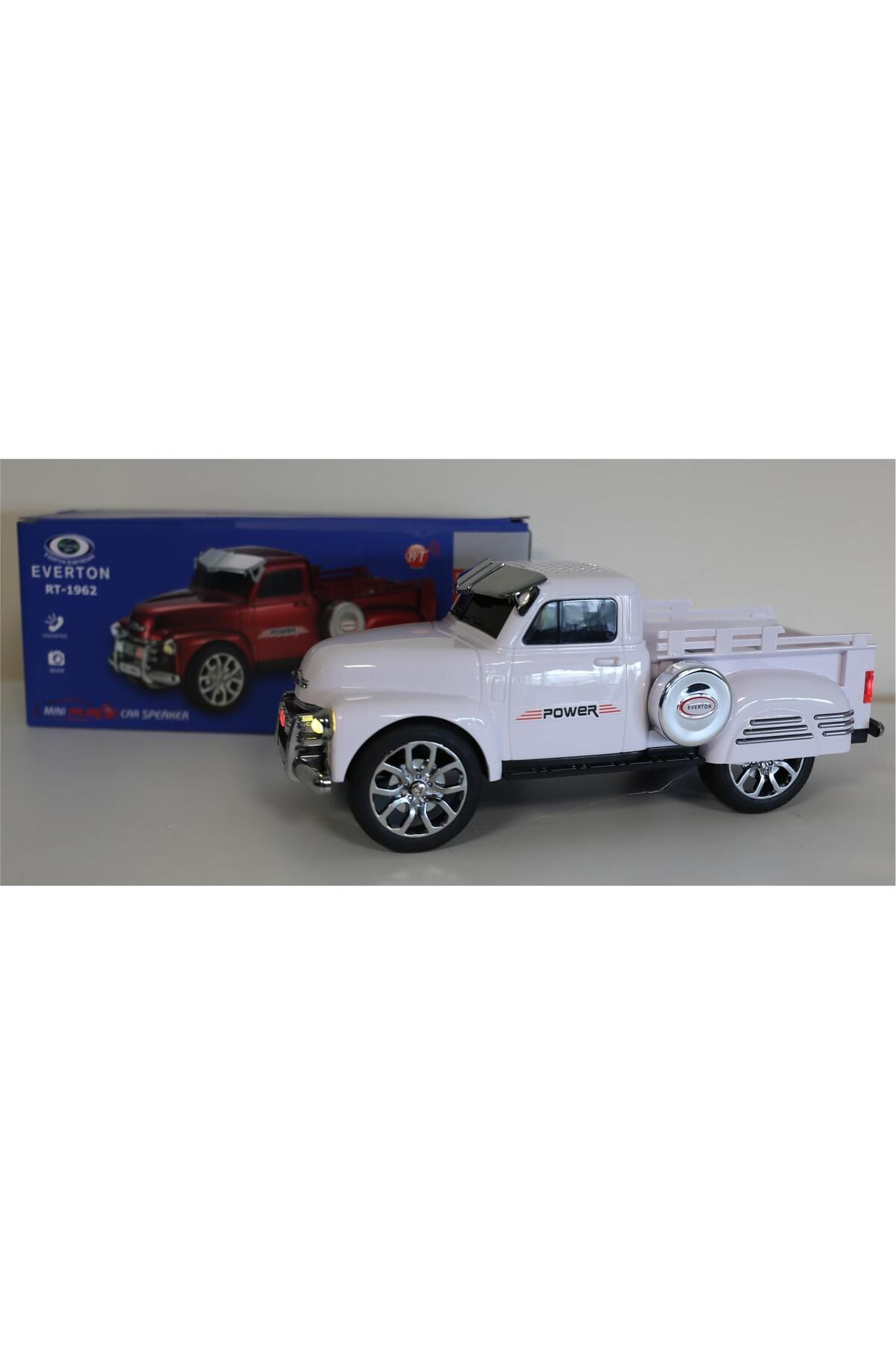Everton Beyaz Arabalı Bluetooth Nostaljik Radyo Fm/Usb/Tf Rt-1962