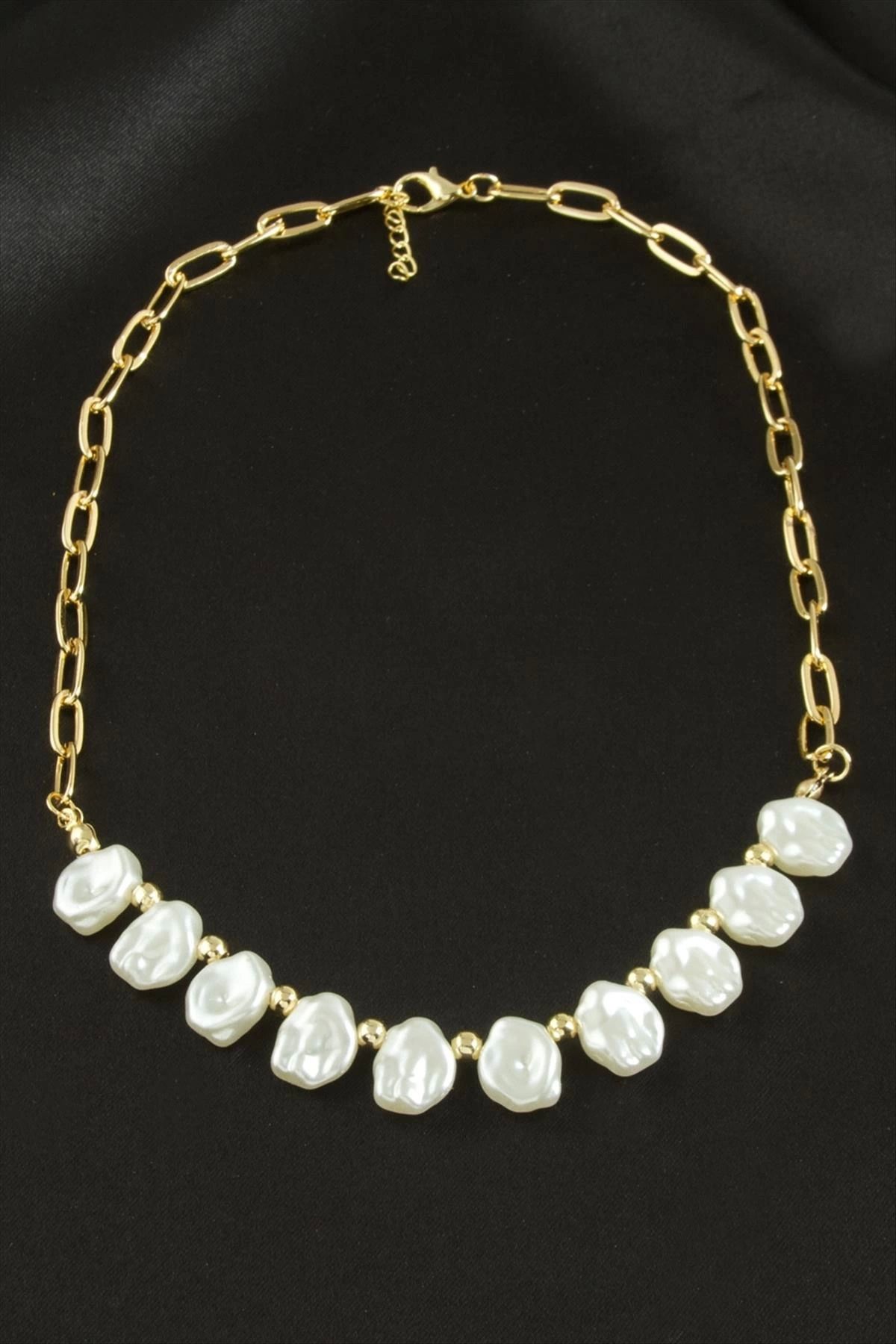 Vemora Oval Trend İnci Kolye