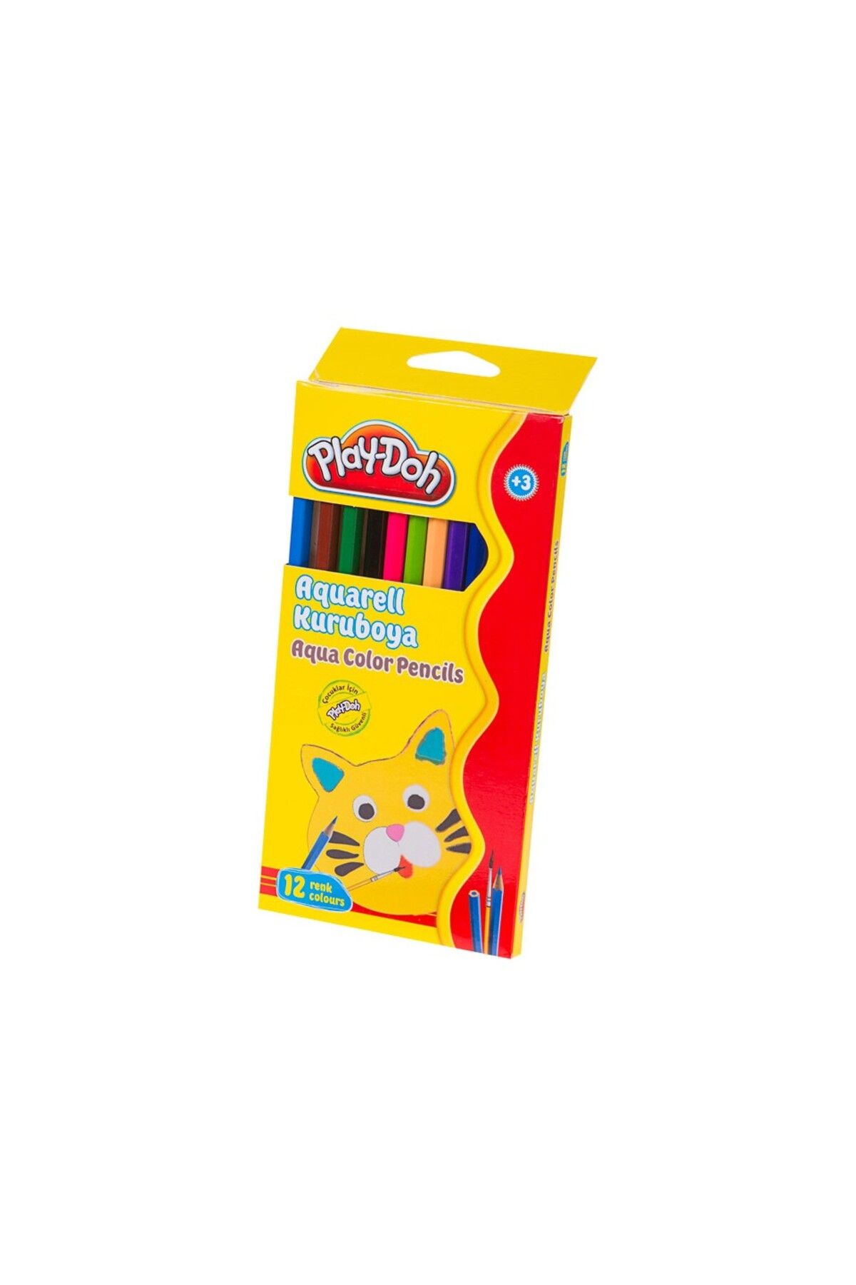 Play Doh Play-Doh Kuru Boya Kalemi Aquarell Tam Boy 12 Renk Ku010