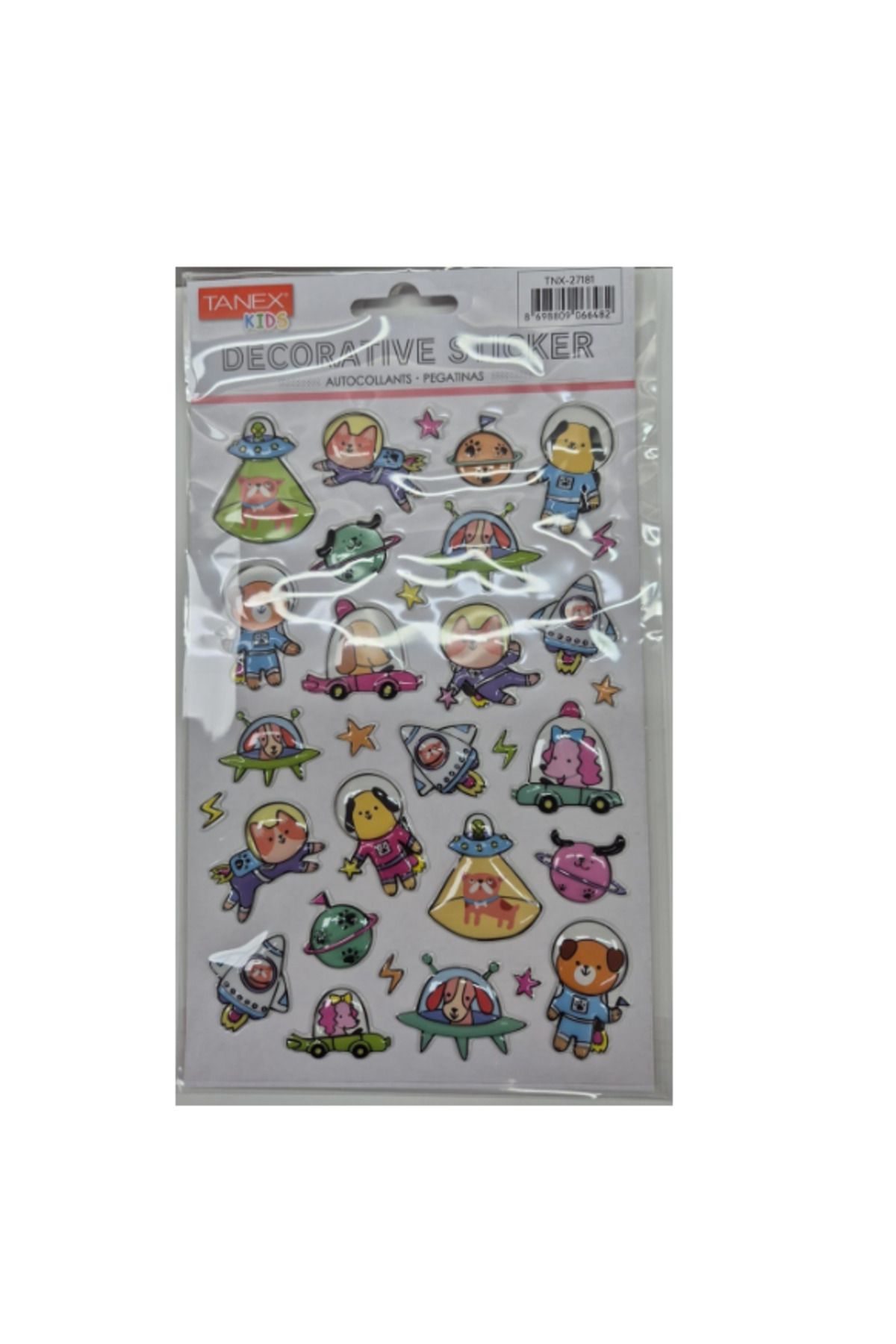 Tanex Puffy Astranot Köpekler Serisi Stickers Tnx-27181