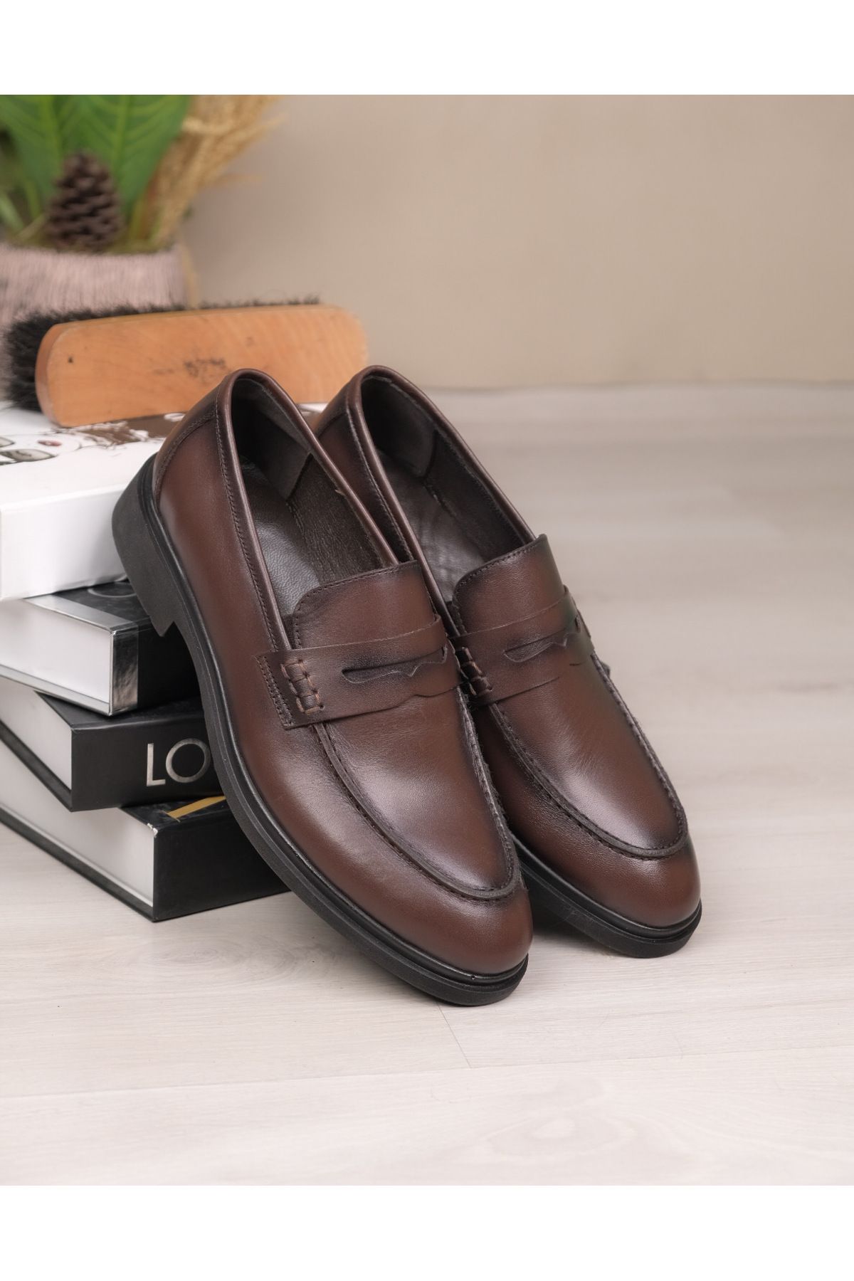 Leathermens Hakiki Deri, Bağcıksız Klasik Ve Ultra Hafif Conforlu Erkek Ayakkabı