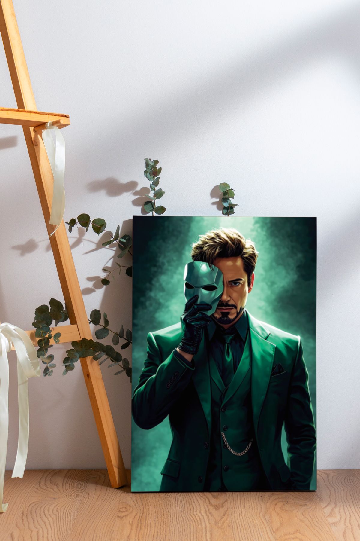 SELMIRA Maskeli Iron Man Kanvas Tablo
