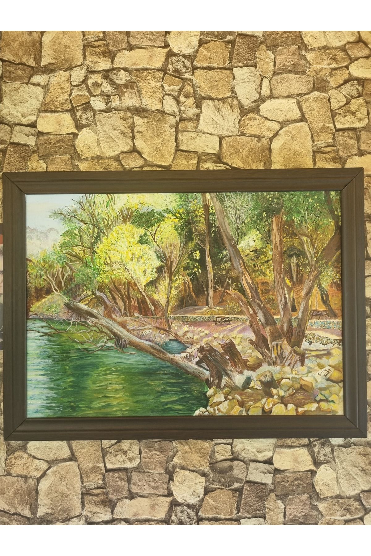 Barbosa Şirine Art Karagöl Yağlıboya Kanvas Tablo
