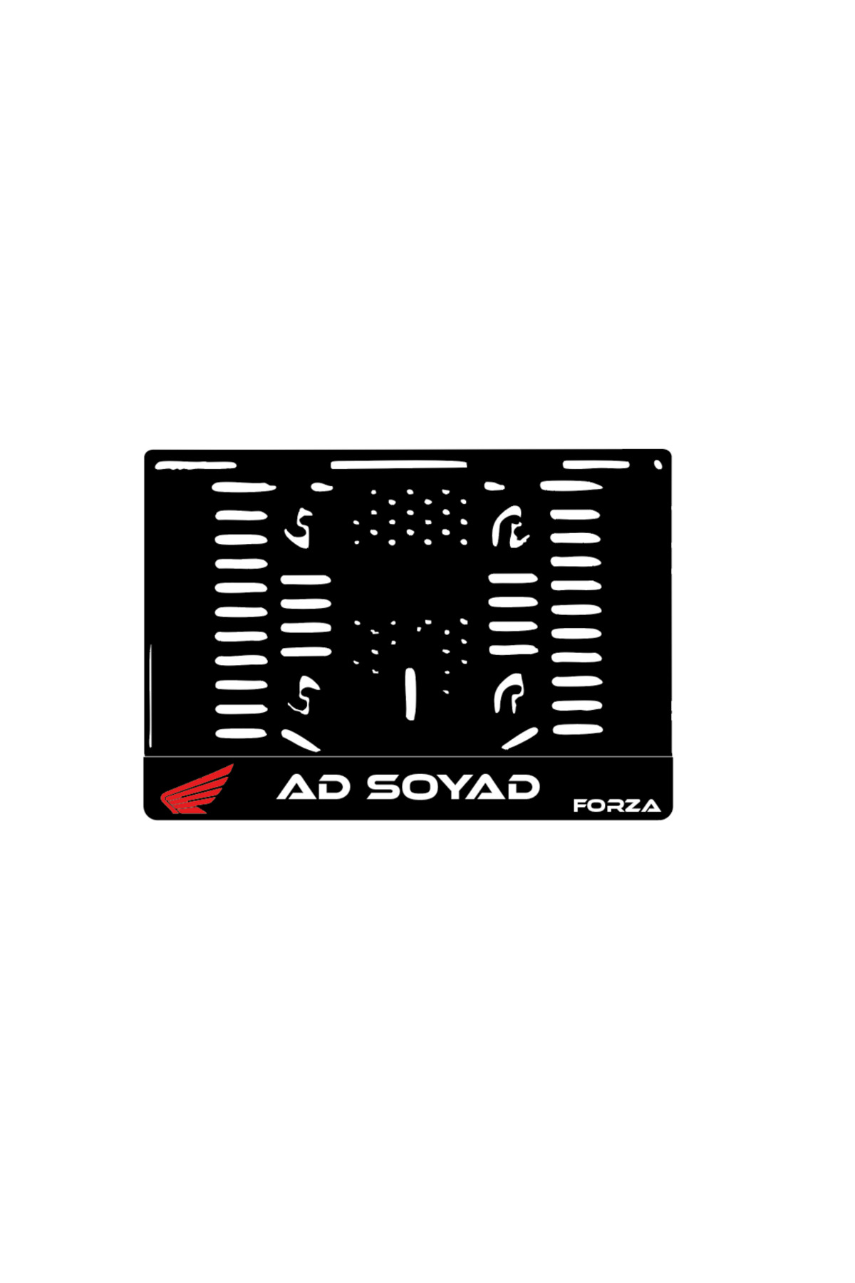 Butik İsme Özel Motor Pleksi Plakalık (Honda Forza)uyumlu - Fiyatı