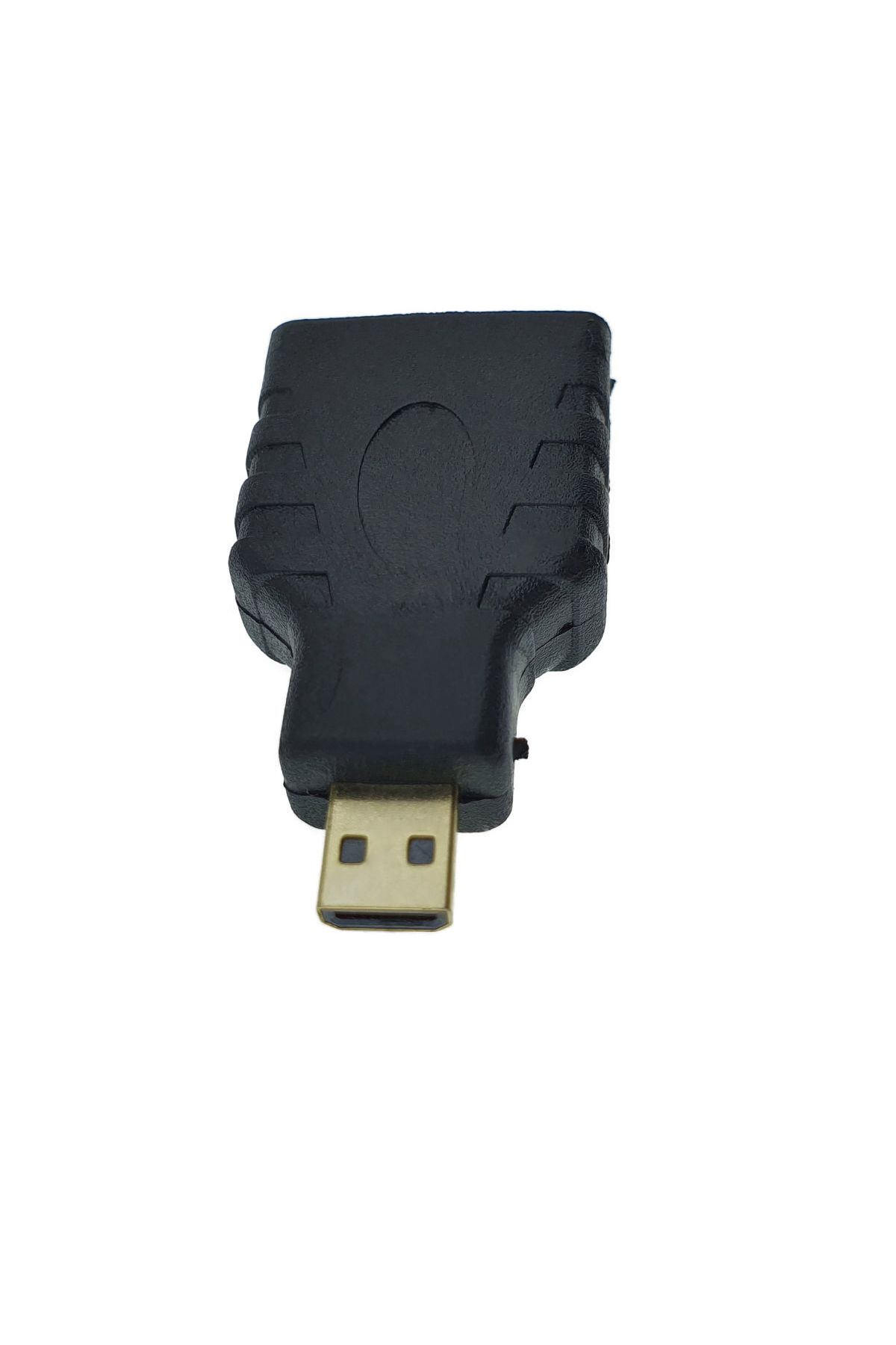 OEM-HDMI female to microHDMI male adapter, 4K, 3D, ARC, ethernet, black 3