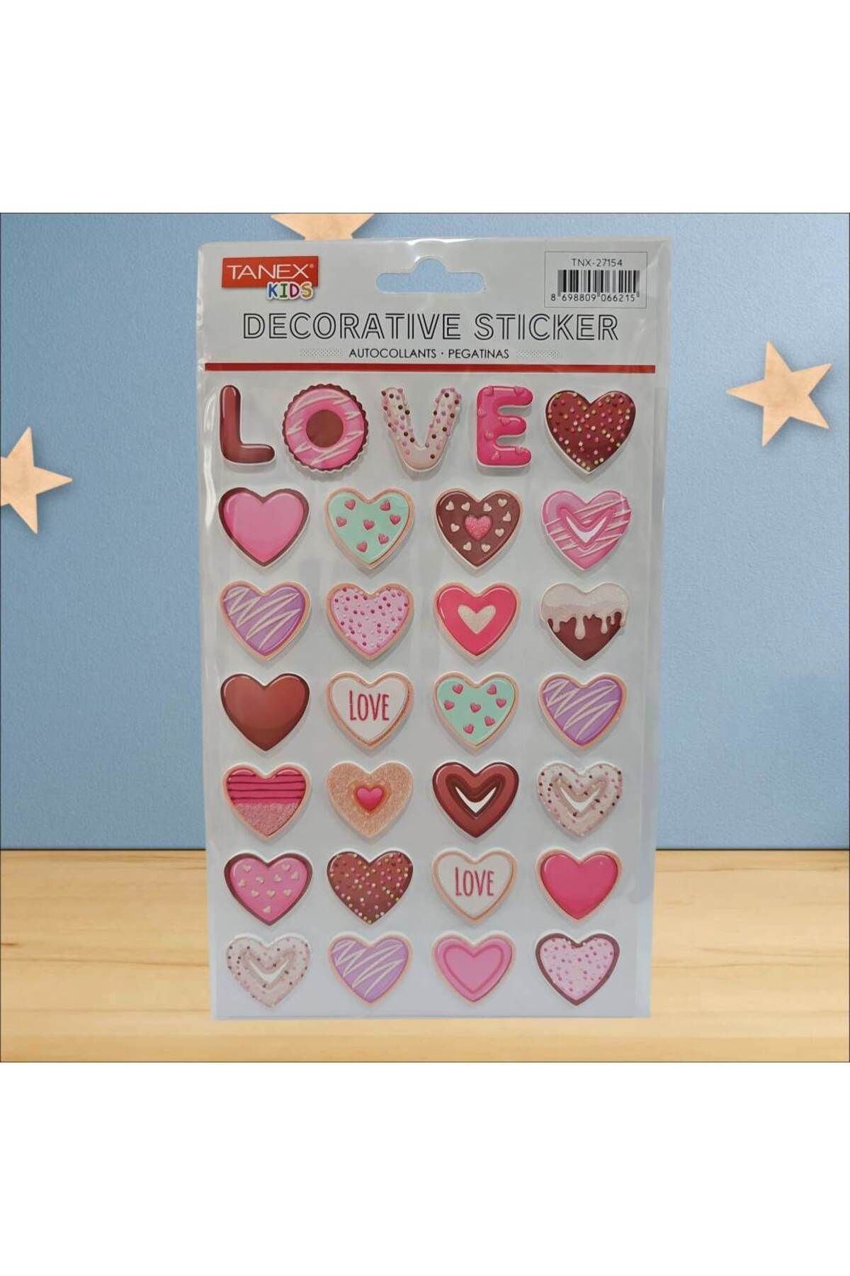 Tanex Puffy Eva W/Glıtter Serisi Stickers Tnx-27154