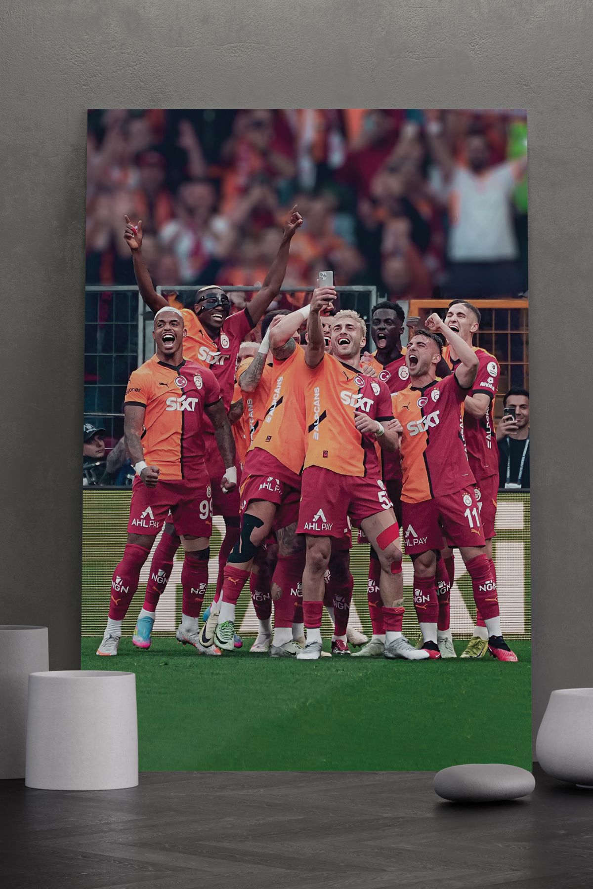SELMIRA GS Futbolcuları Selfie Kanvas Tablo