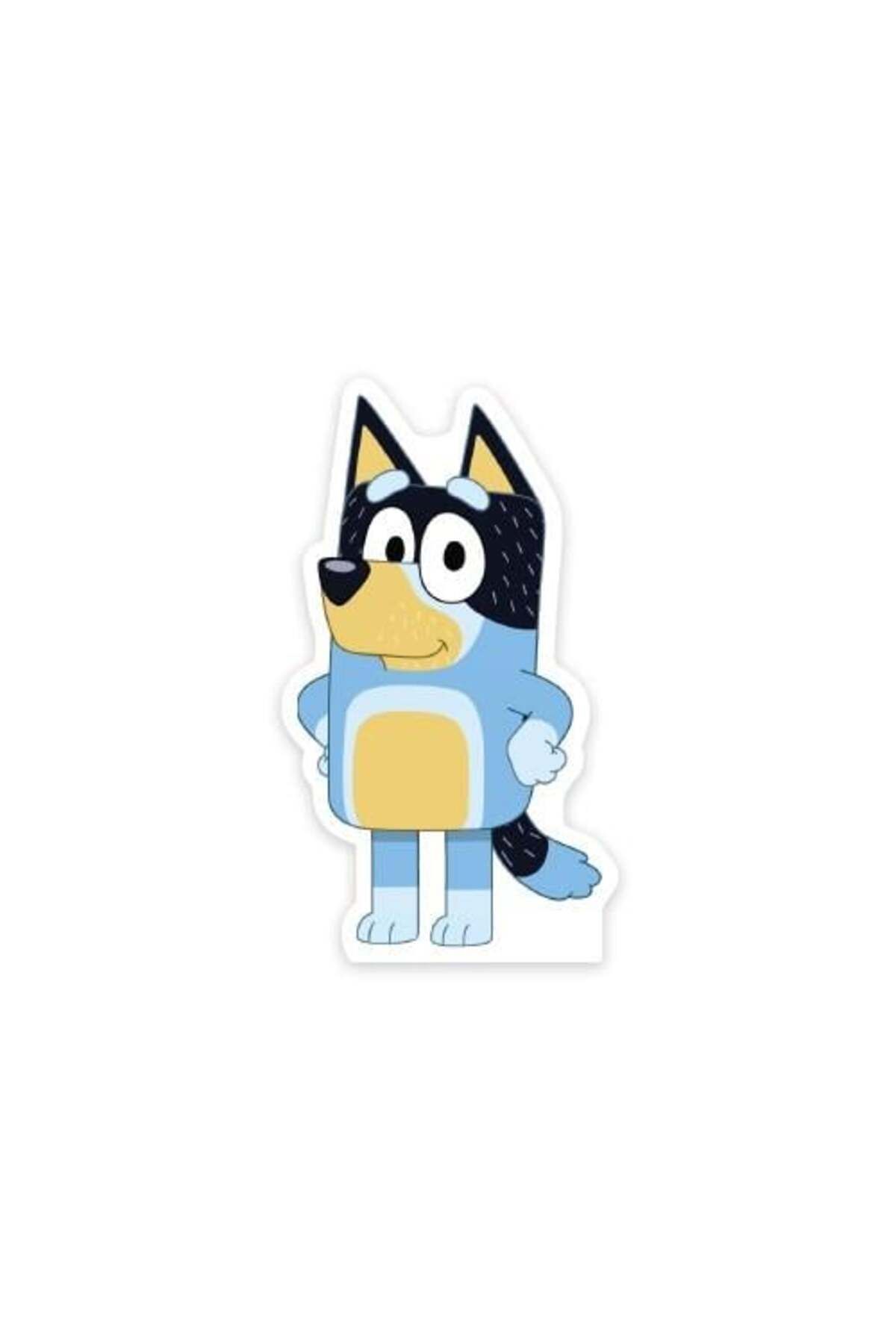 DODOMAR Ayaklı pano Bluey Ayaklı Pano 35 cm Mavi doğum günü dekor süs