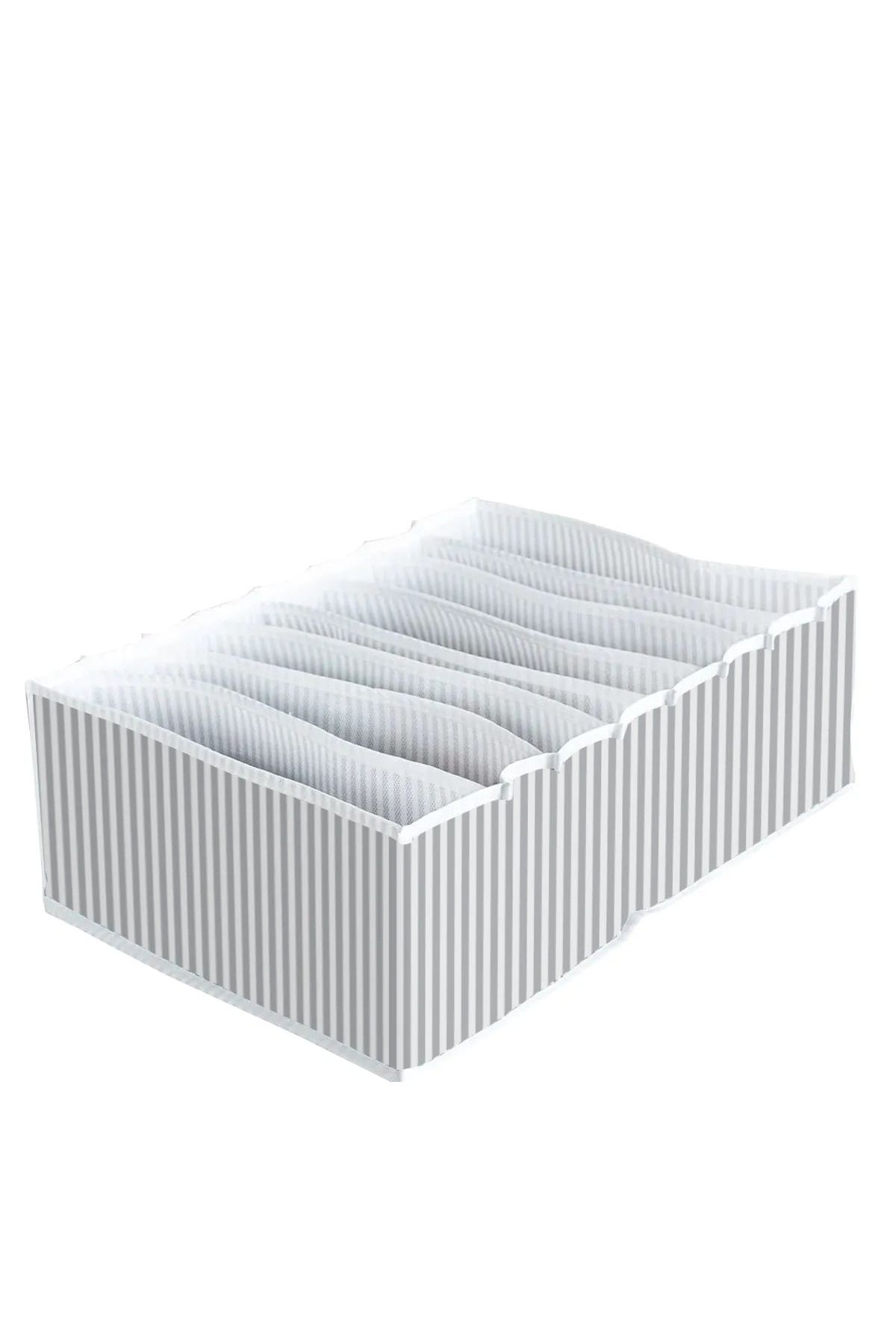 DEPPOSITE 8 Bölmeli XL Pratik Bölmeli Çekmece Düzenleyici Organizer(İç Çamaşırı Kravat Çorap Düzenleyici)
