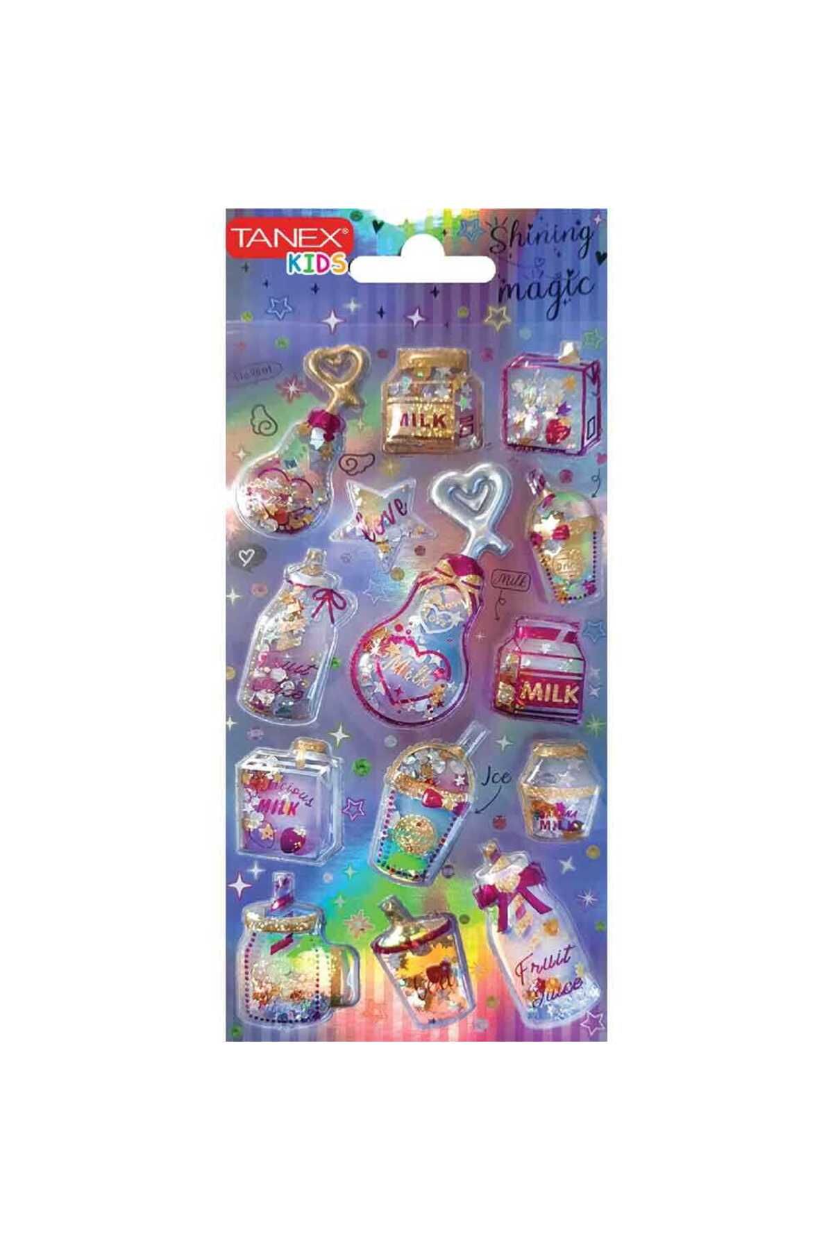 Tanex Parlak Simli-8 Serisi Etiketi Stickers Tnx-26058