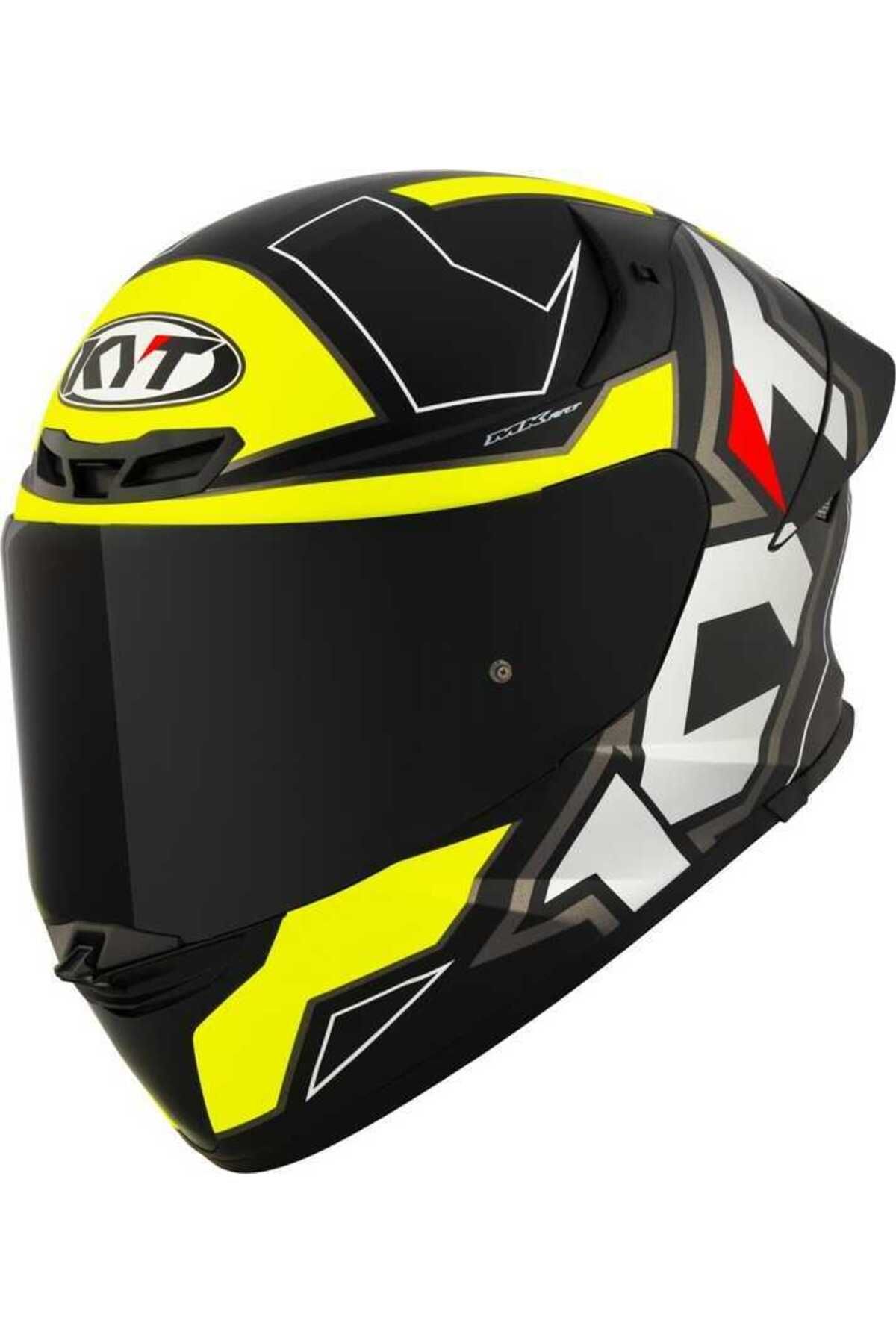 KYT TT-REVO KASK ELECTRON MATT SİYAH SARI