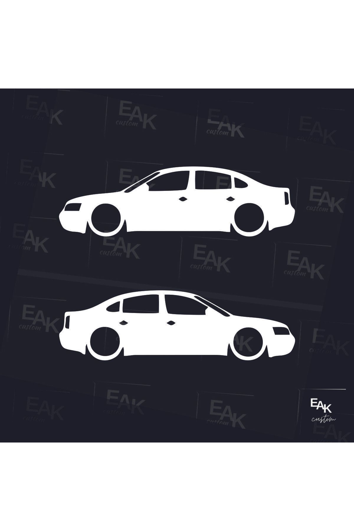 eakcustom VW PASSAT oto sticker (18cm x 5cm) (2ADET)