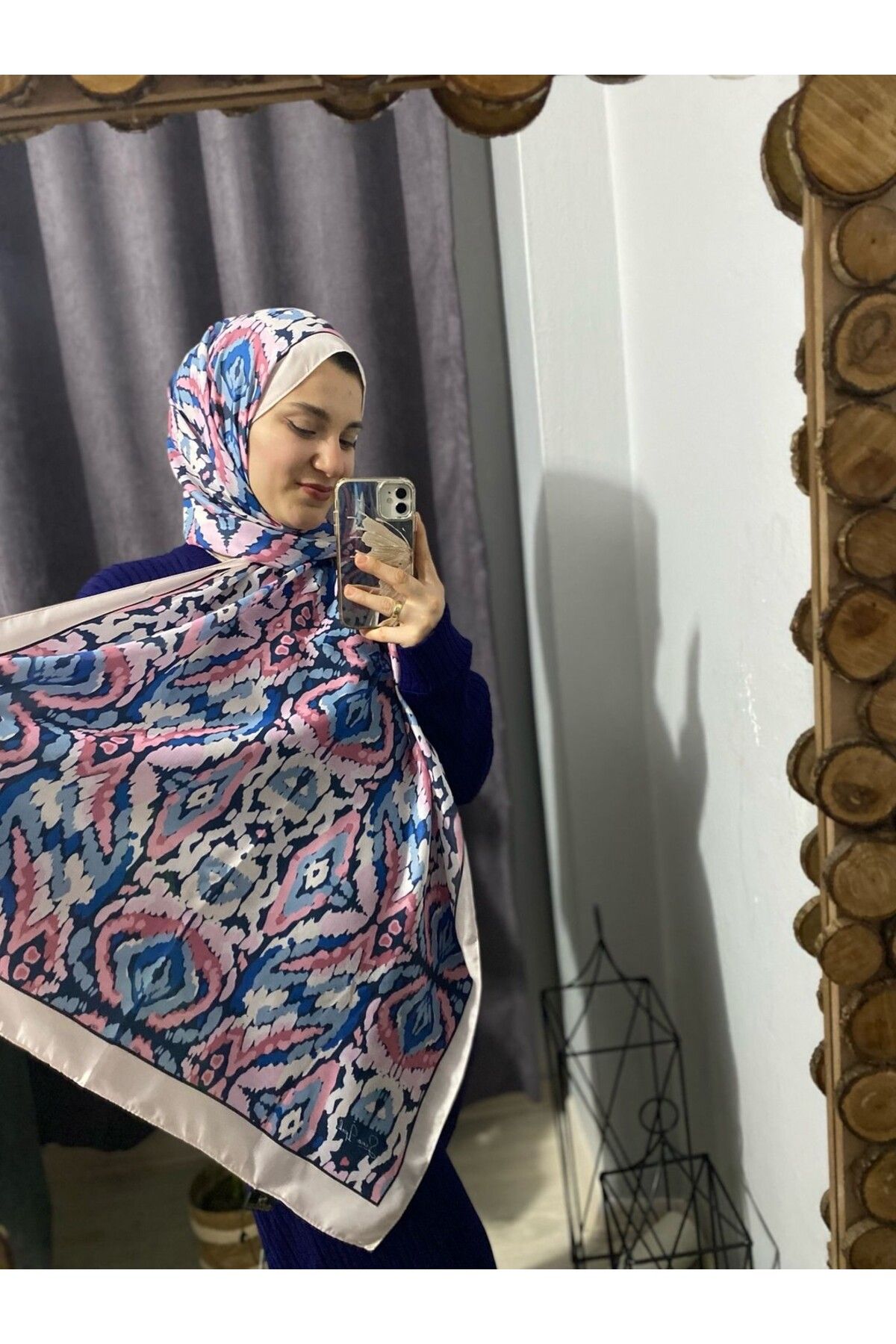 YALENA SCARF Soft Pamuk Şal - İlya Desen