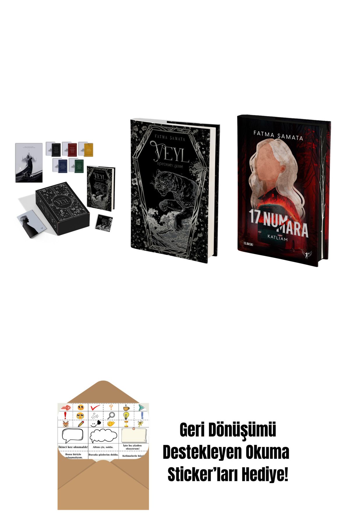 Artemis Yayınları Fatma Şamata 3 Kitap Set + Okuma Sticker'ları