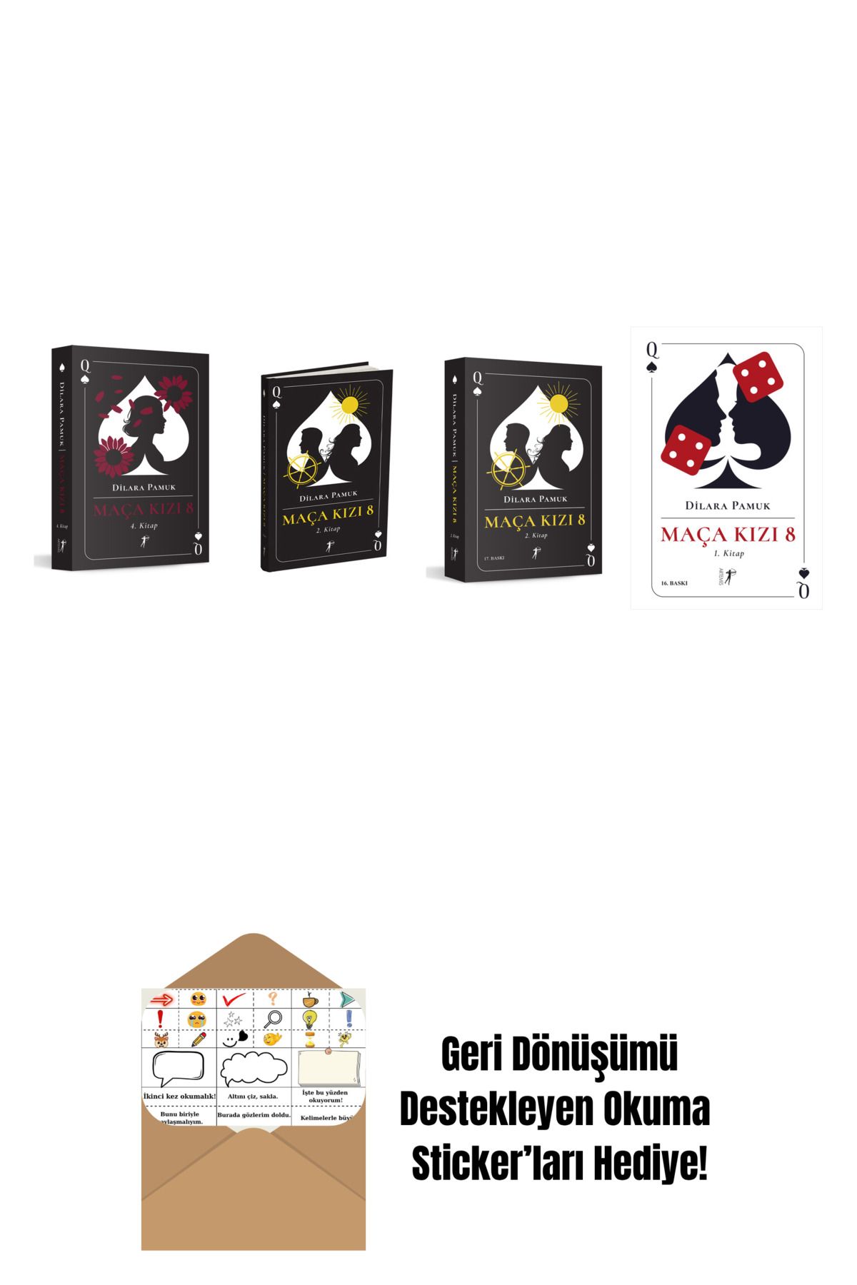 Artemis Yayınları Dilara Pamuk 4 Kitap Set + Okuma Sticker'ları