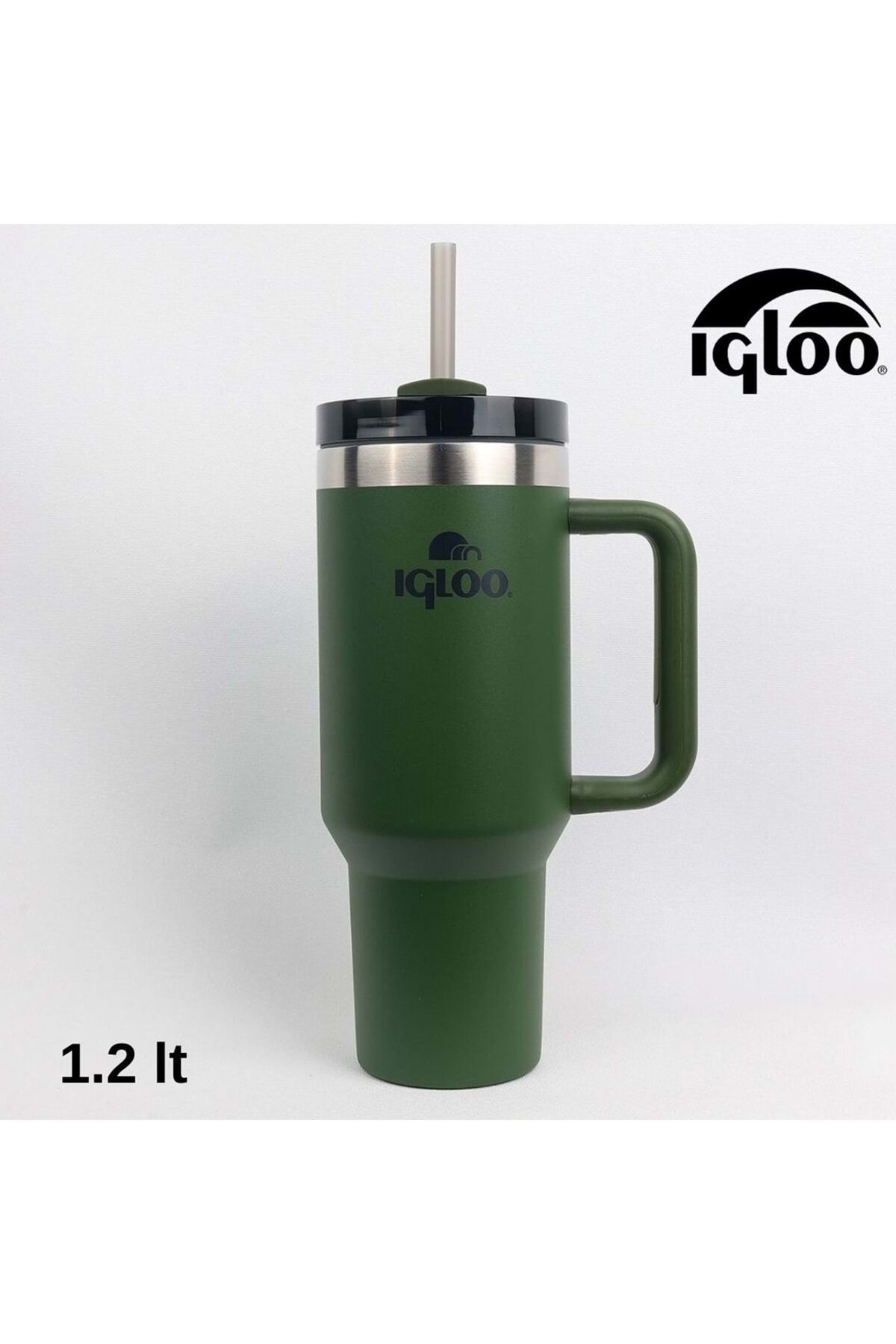 IGLOO Stadler Thermo Mug 1.2 Litre Pipetlı Matara HAKİ