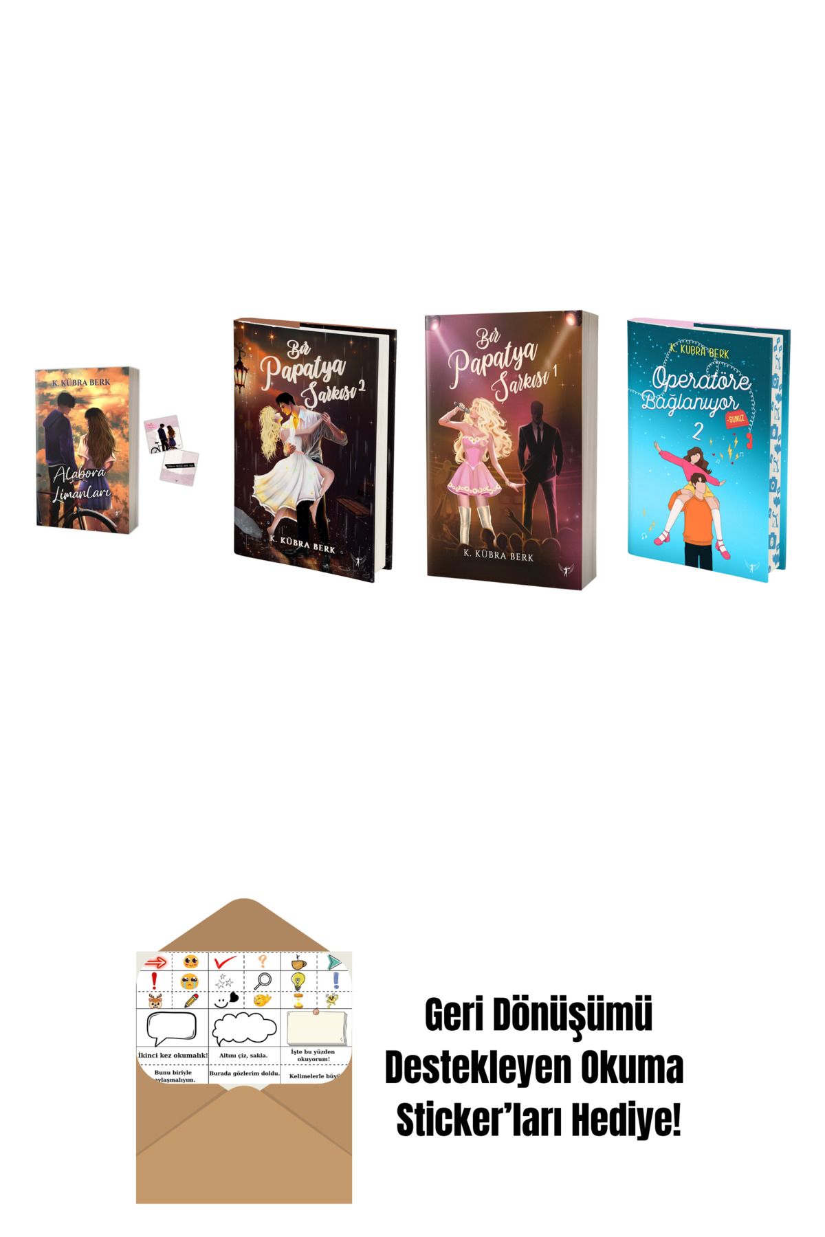 Artemis Yayınları K. Kübra Berk 4 Kitap Set + Okuma Sticker'ları