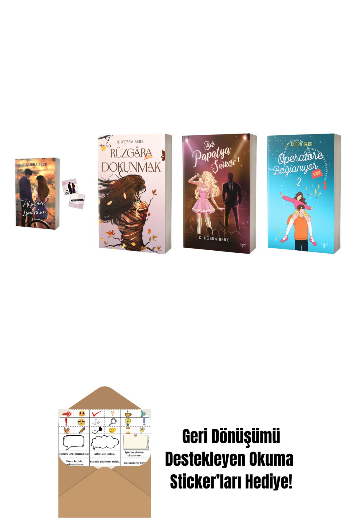 Artemis Yayınları K. Kübra Berk 4 Kitap Set + Okuma Sticker'ları
