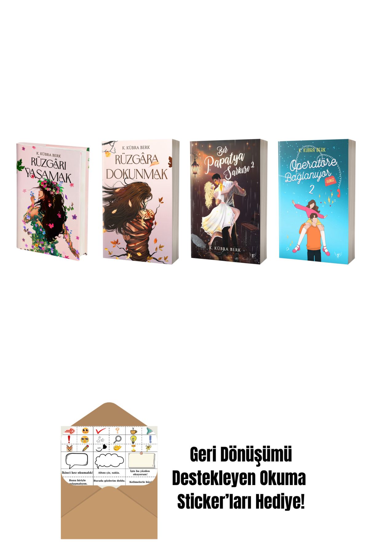 Artemis Yayınları K. Kübra Berk 4 Kitap Set + Okuma Sticker'ları