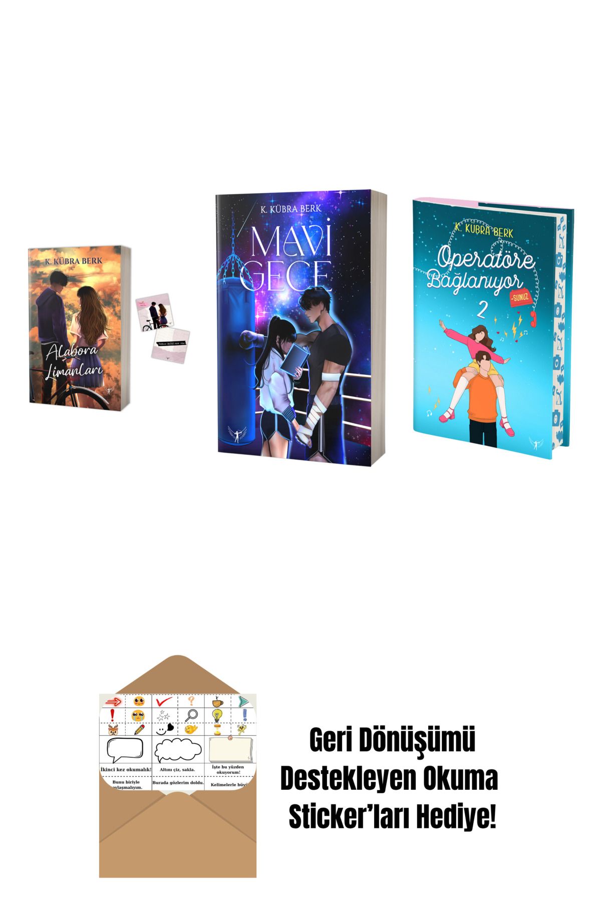 Artemis Yayınları K. Kübra Berk 3 Kitap Set + Okuma Sticker'ları