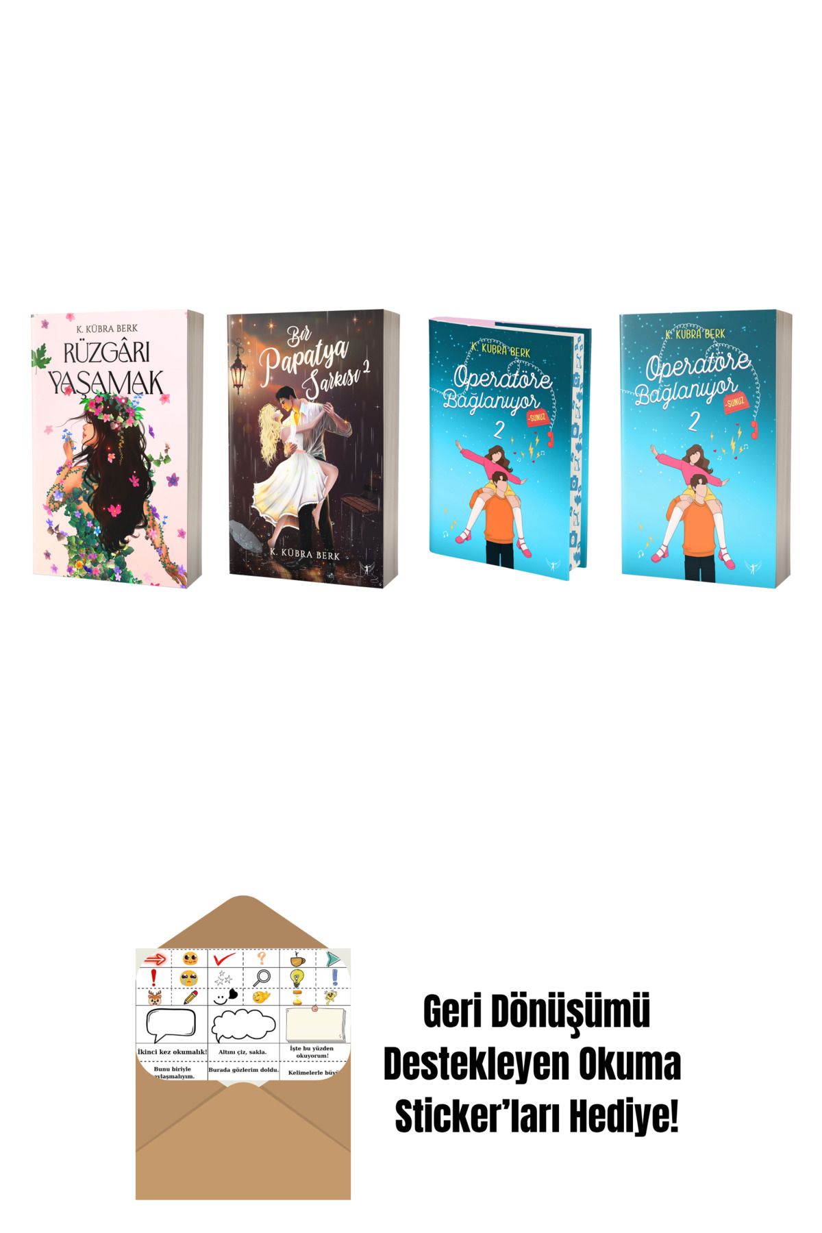 Artemis Yayınları K. Kübra Berk 4 Kitap Set + Okuma Sticker'ları