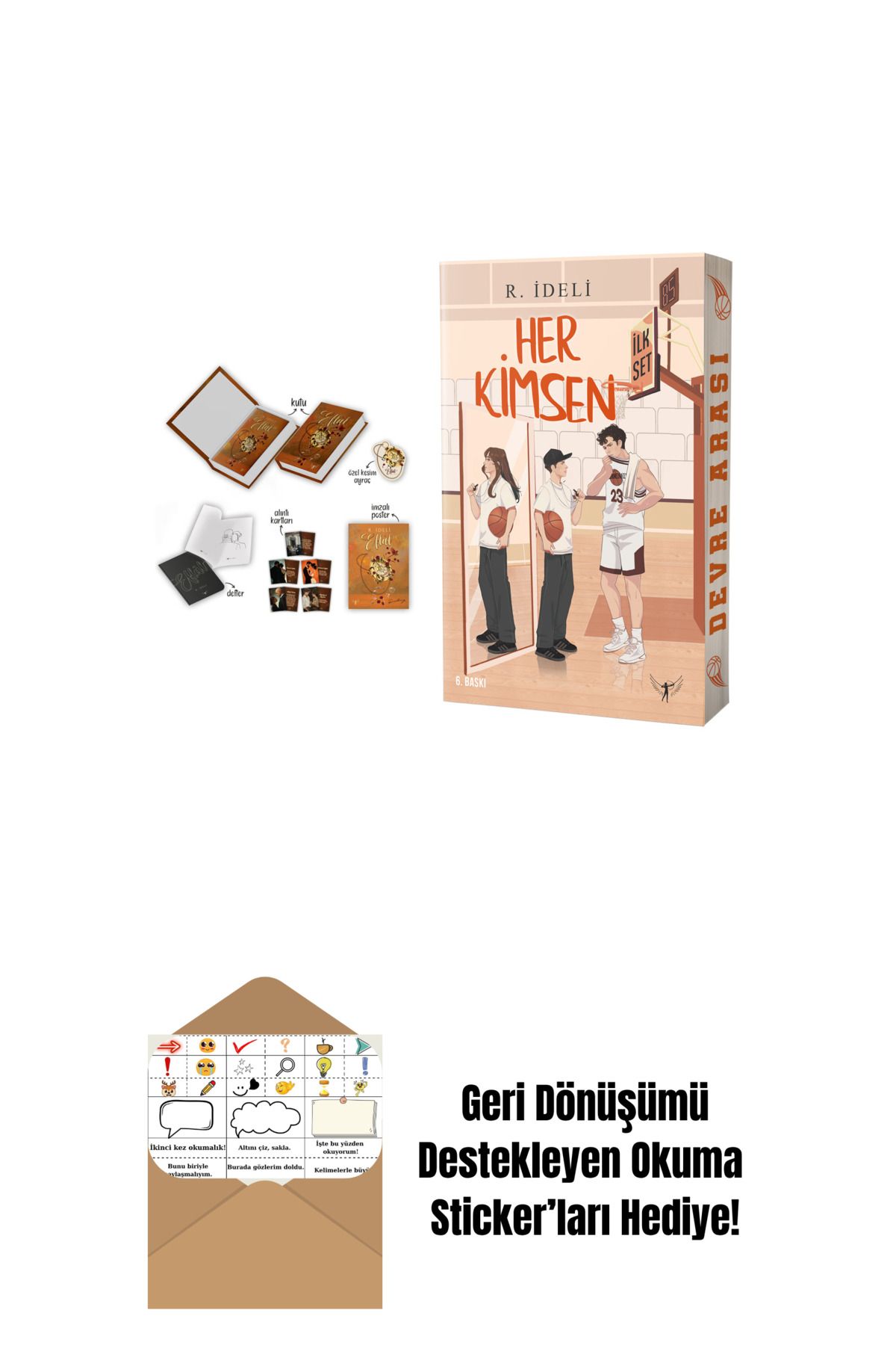 Artemis Yayınları Eflâl 4 (Ciltli - Kutulu Set) + Her Kimsen - İlk Set + Okuma Sticker'ları
