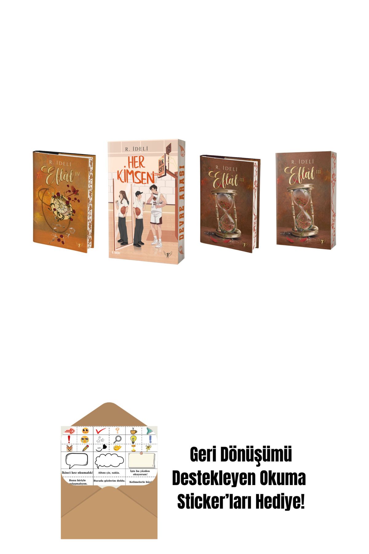 Artemis Yayınları R. İdeli 4 Kitap Set + Okuma Sticker'ları