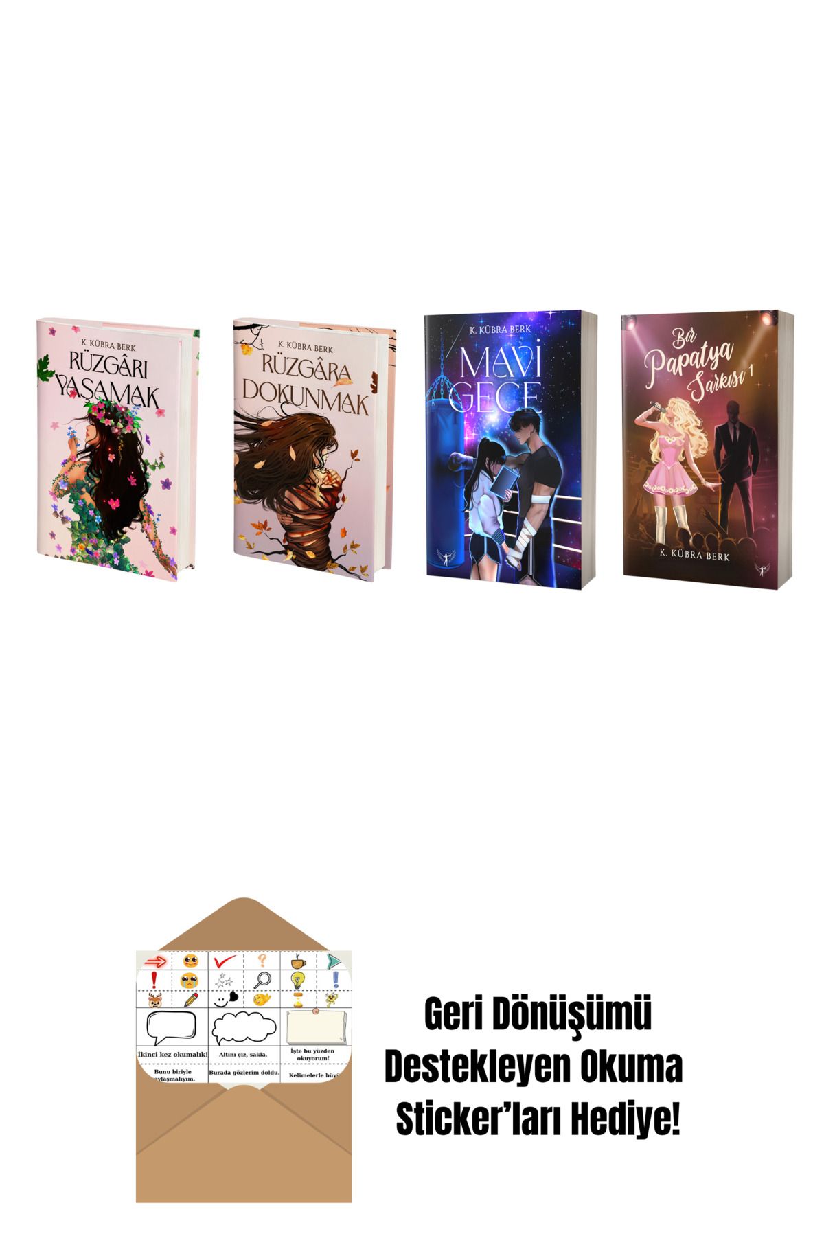 Artemis Yayınları K. Kübra Berk 4 Kitap Set + Okuma Sticker'ları