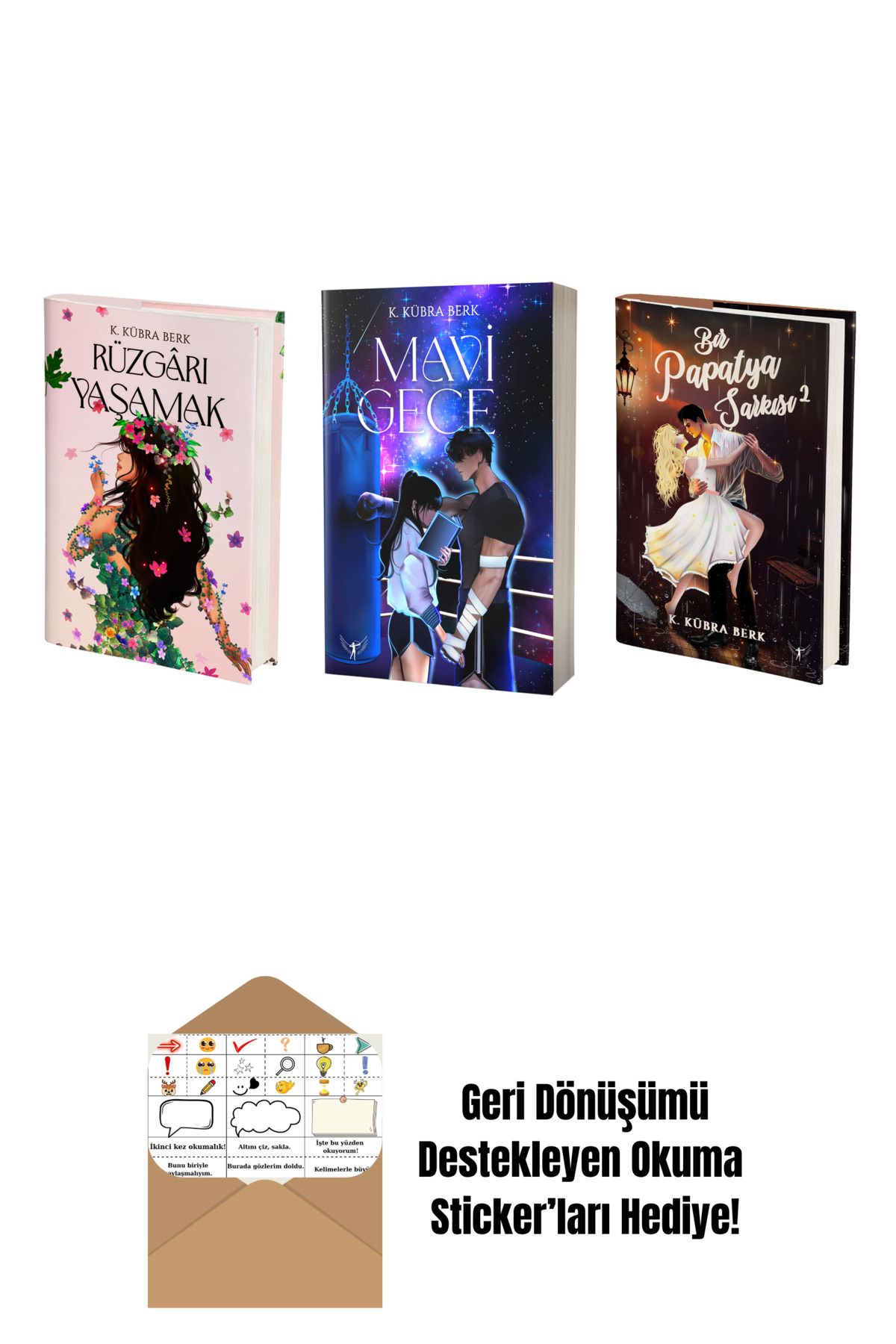Artemis Yayınları K. Kübra Berk 3 Kitap Set + Okuma Sticker'ları