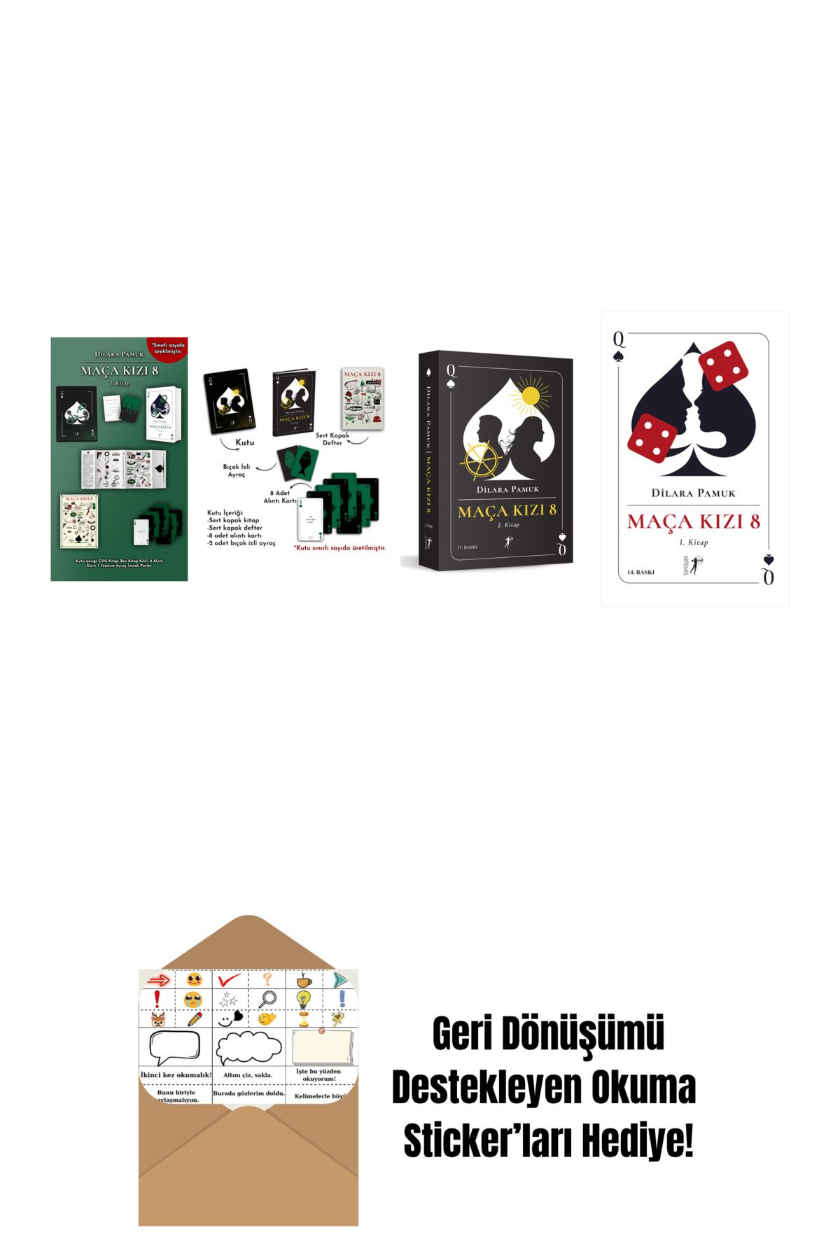Artemis Yayınları Dilara Pamuk 4 Kitap Set + Okuma Sticker'ları