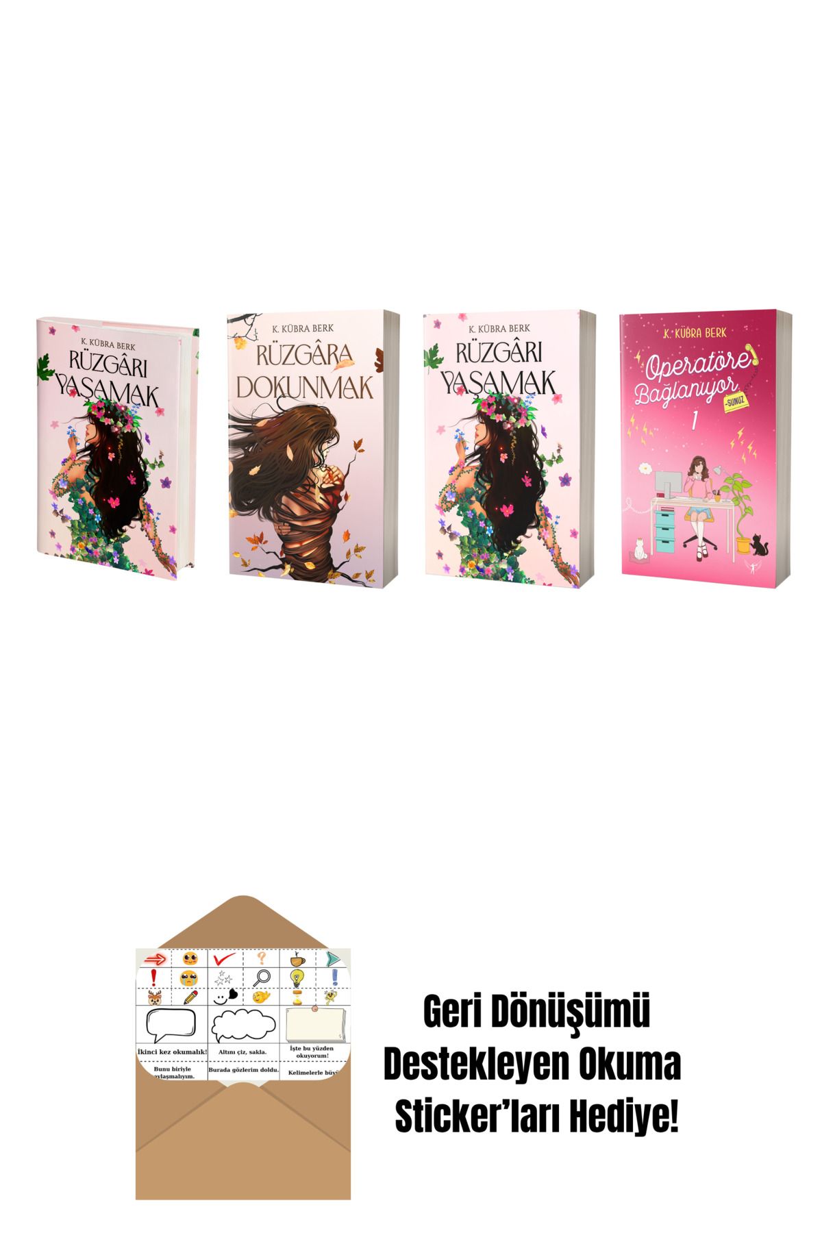 Artemis Yayınları K. Kübra Berk 4 Kitap Set + Okuma Sticker'ları