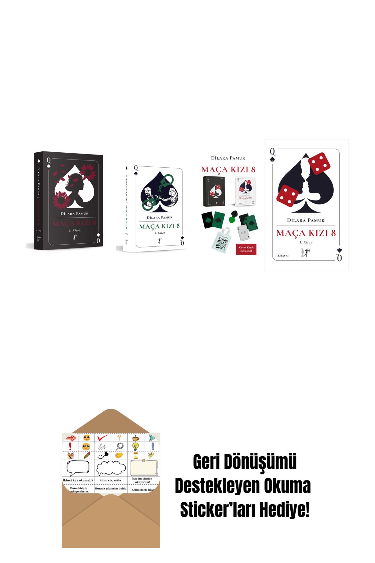 Artemis Yayınları Dilara Pamuk 4 Kitap Set + Okuma Sticker'ları