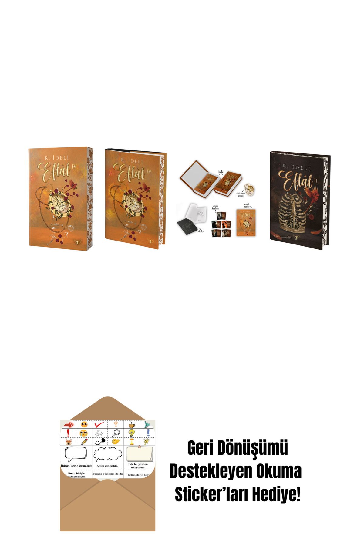 Artemis Yayınları R. İdeli 4 Kitap Set + Okuma Sticker'ları