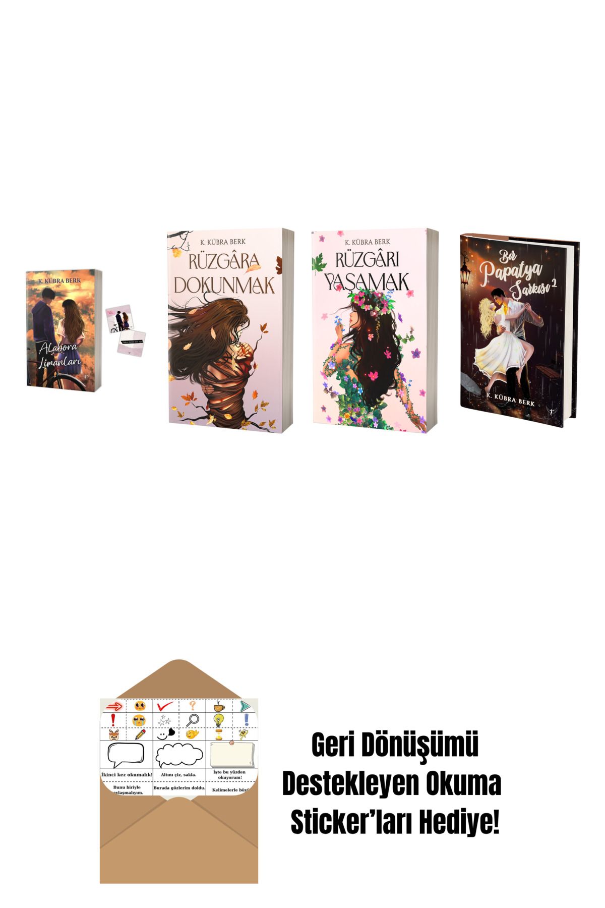 Artemis Yayınları K. Kübra Berk 4 Kitap Set + Okuma Sticker'ları
