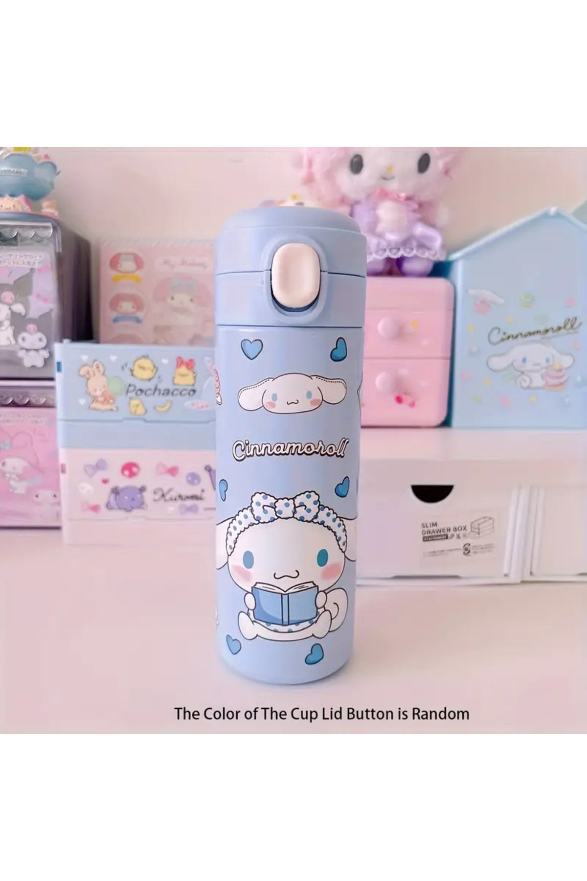 ada çanta kırtasiye Çocuk termos matara suluk paslanmaz çelik cinnamoroll figürlü AD815556