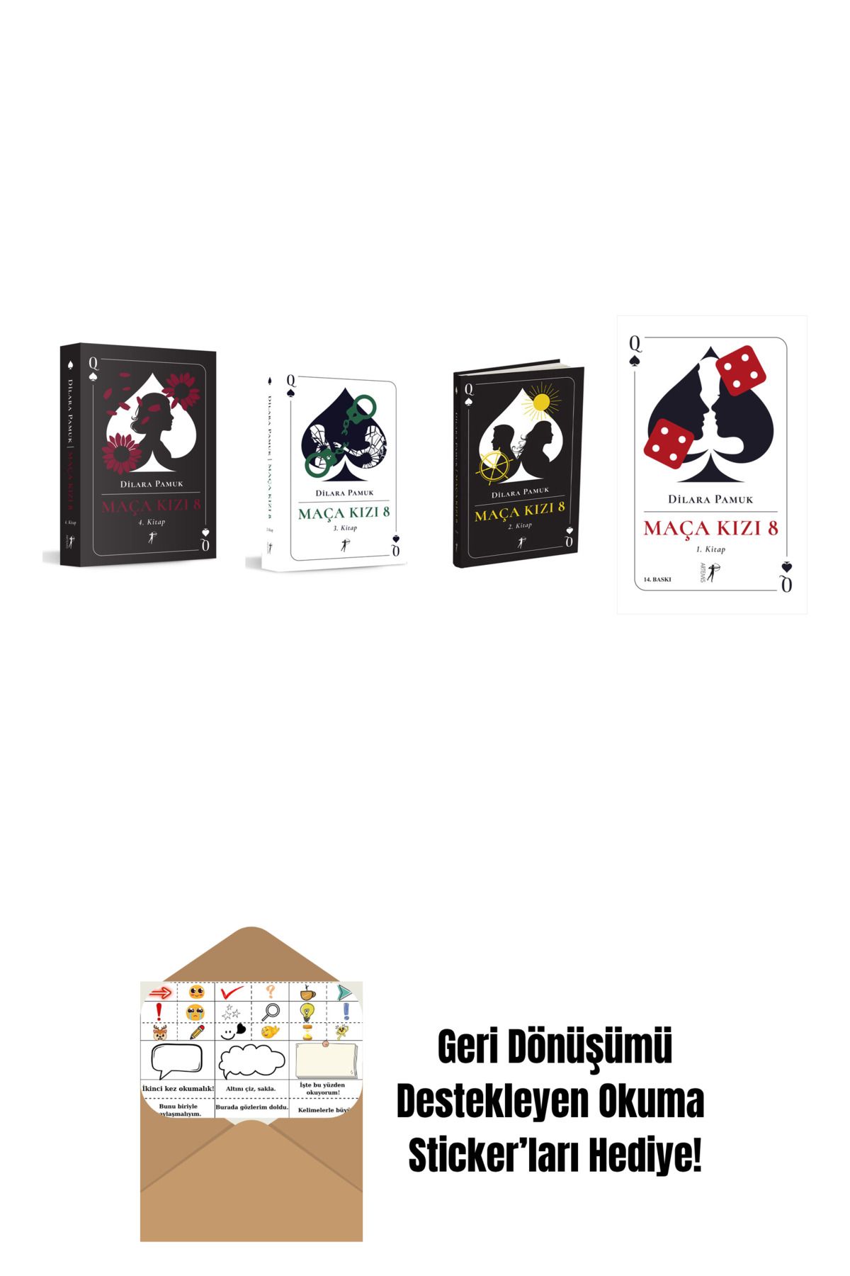Artemis Yayınları Dilara Pamuk 4 Kitap Set + Okuma Sticker'ları