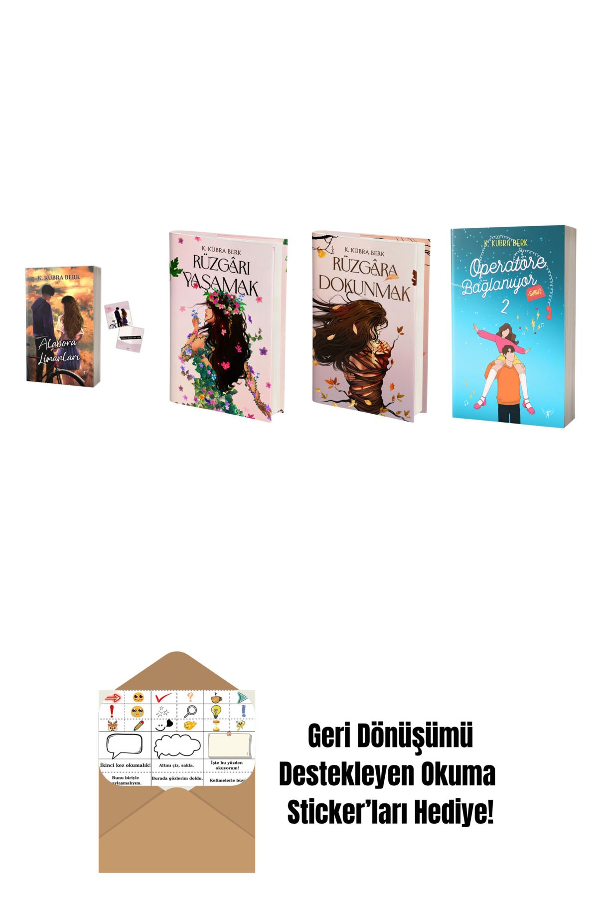 Artemis Yayınları K. Kübra Berk 4 Kitap Set + Okuma Sticker'ları