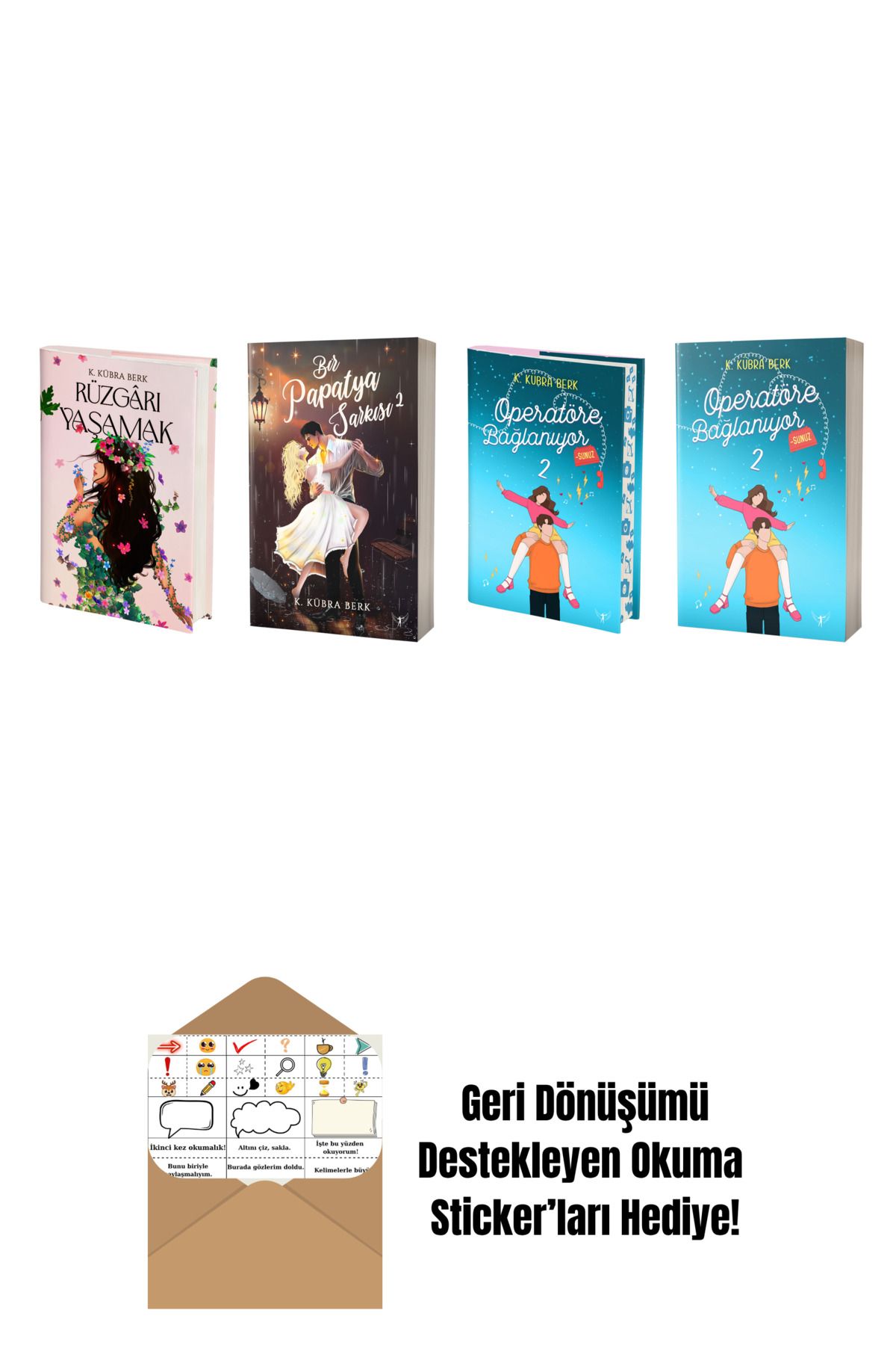 Artemis Yayınları K. Kübra Berk 4 Kitap Set + Okuma Sticker'ları