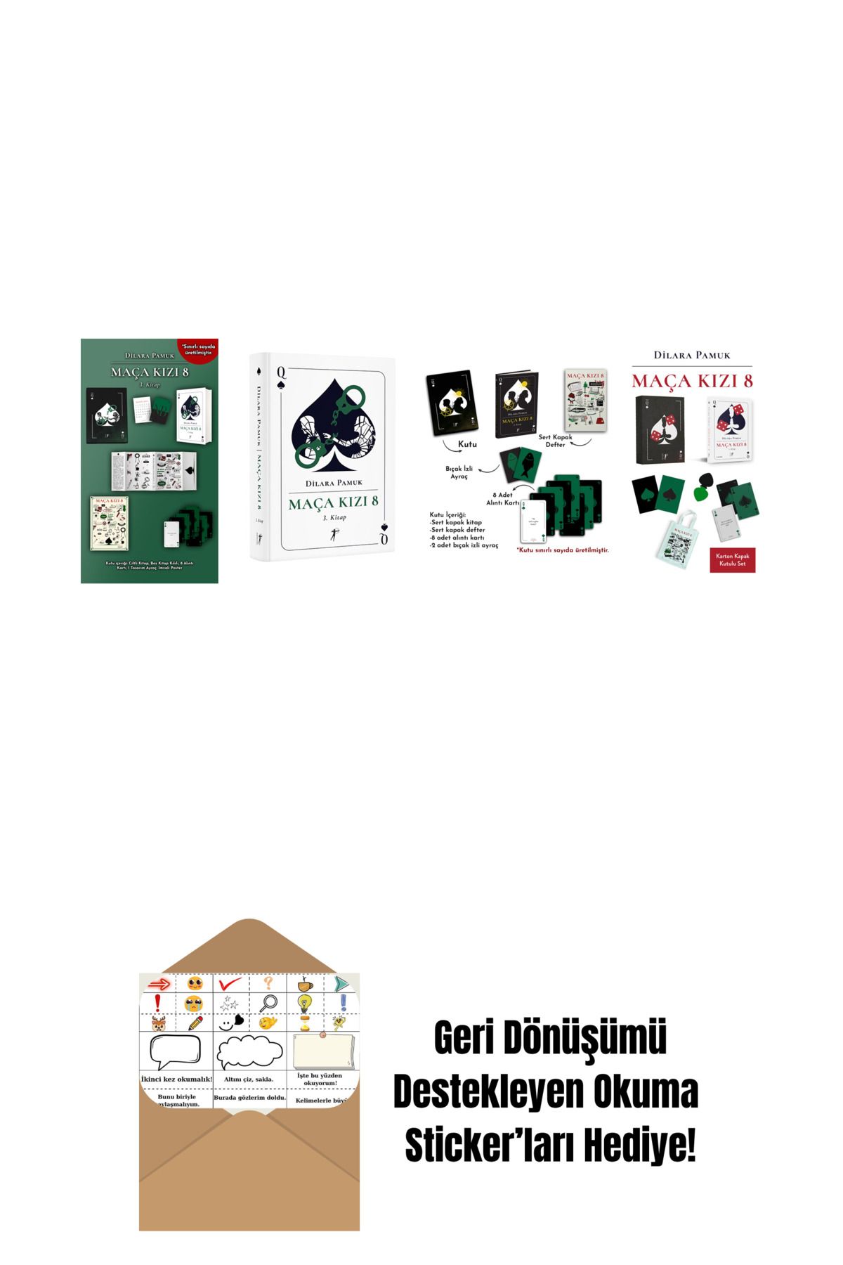 Artemis Yayınları Dilara Pamuk 4 Kitap Set + Okuma Sticker'ları