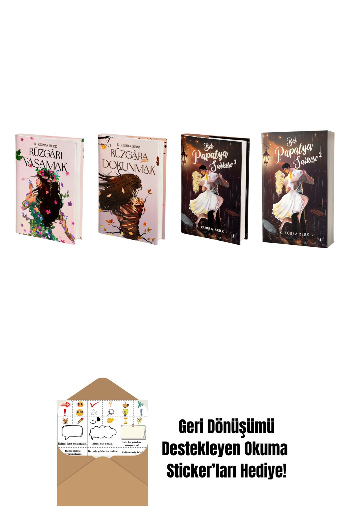 Artemis Yayınları K. Kübra Berk 4 Kitap Set + Okuma Sticker'ları